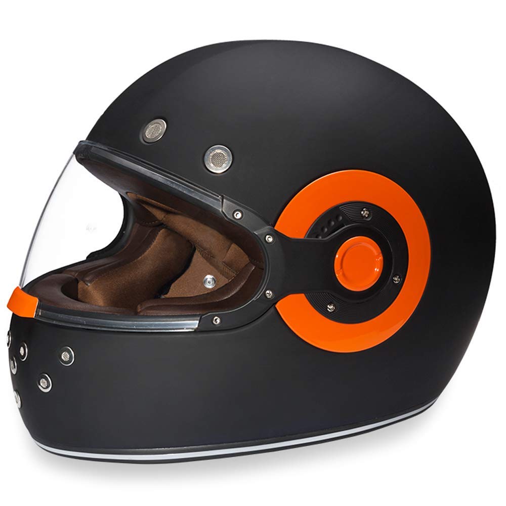 Vintage Daytona Full Face Motorcycle Helmet - DOT Approved for Cruisers & Scooters - Perfect for Men & Women Riders
