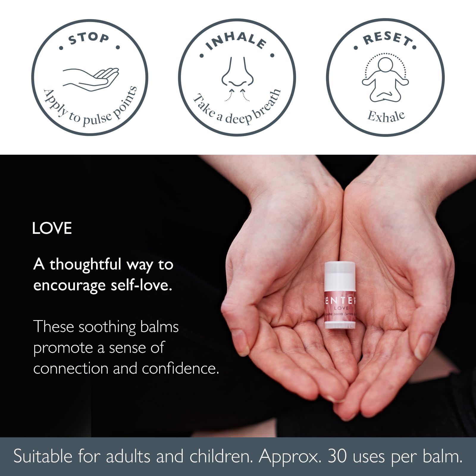 Scentered Aromatherapy Balms Gift Set - 30 Mini Essential Oil Balms (Rose, Patchouli & Cedarwood) for Wedding Favors, Corporate Gifts & Employee Appreciation - Perfect for Stress Relief, Spa Days & Self-Care Moments