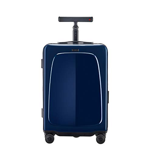 FORWARD X OVIS Auto-Follow Smart Suitcase - 20 Inch Carry-On Luggage with Side-Follow Robot Technology | CES2020 & Edison Award Winner (Red Dot Blue) | Perfect for Travel, Business Trips & Hands-Free Airport Navigation