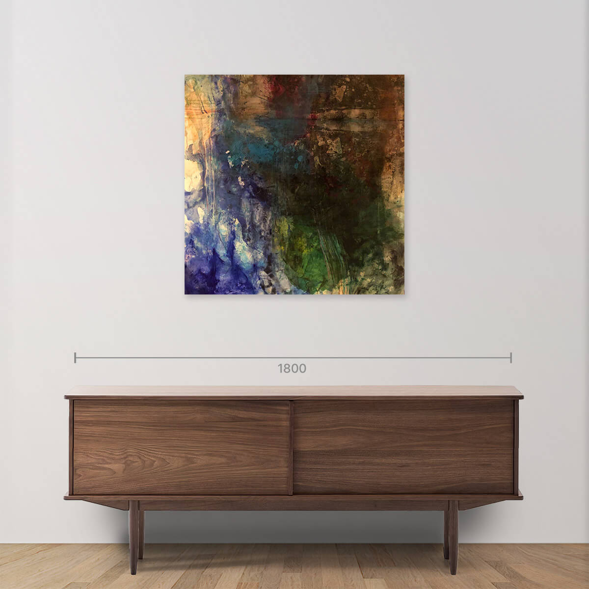 Deep Biosmosis Pigment on Canvas - High-Quality Abstract Art Painting for Home & Office Decor | Perfect for Living Room, Bedroom, or Gallery Wall Display