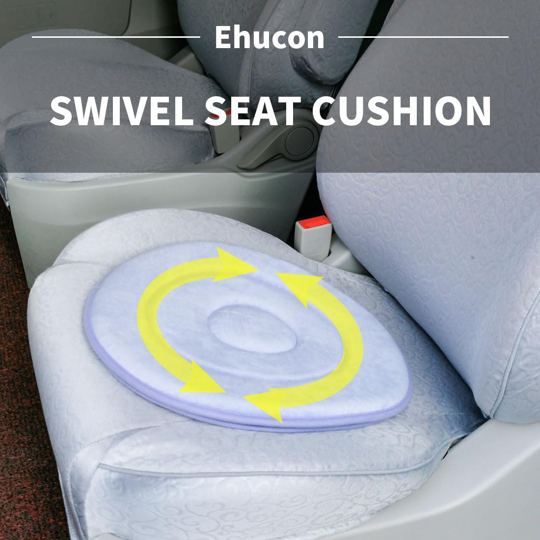 360 Degree Swivel Car Seat Cushion - Rotating Pivot Disc Pad for Elderly & Disabled - Easy Transfer from Bed to Wheelchair - Perfect for Mobility Assistance & Comfortable Driving