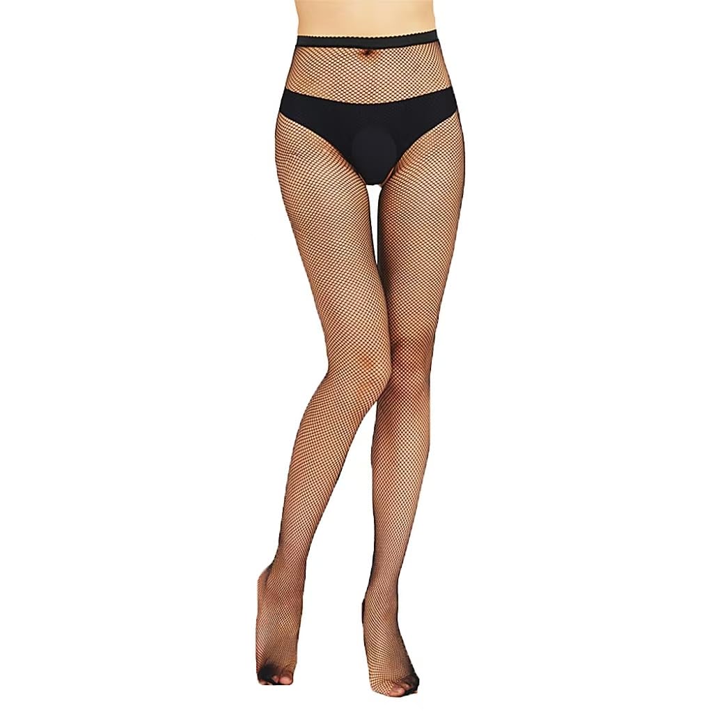 Confonze Women's Fishnet Stockings - High Waist Sheer Mesh Pantyhose for Sexy Outfits & Cosplay | Perfect for Halloween, Parties & Night Out