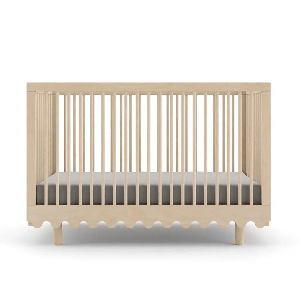 Oeuf Moss Crib in Birch - Modern Eco-Friendly Baby Crib for Nursery & Bedroom - Safe & Stylish Wooden Crib for Newborns & Toddlers - Perfect for Gender-Neutral Nursery Decor & Small Spaces