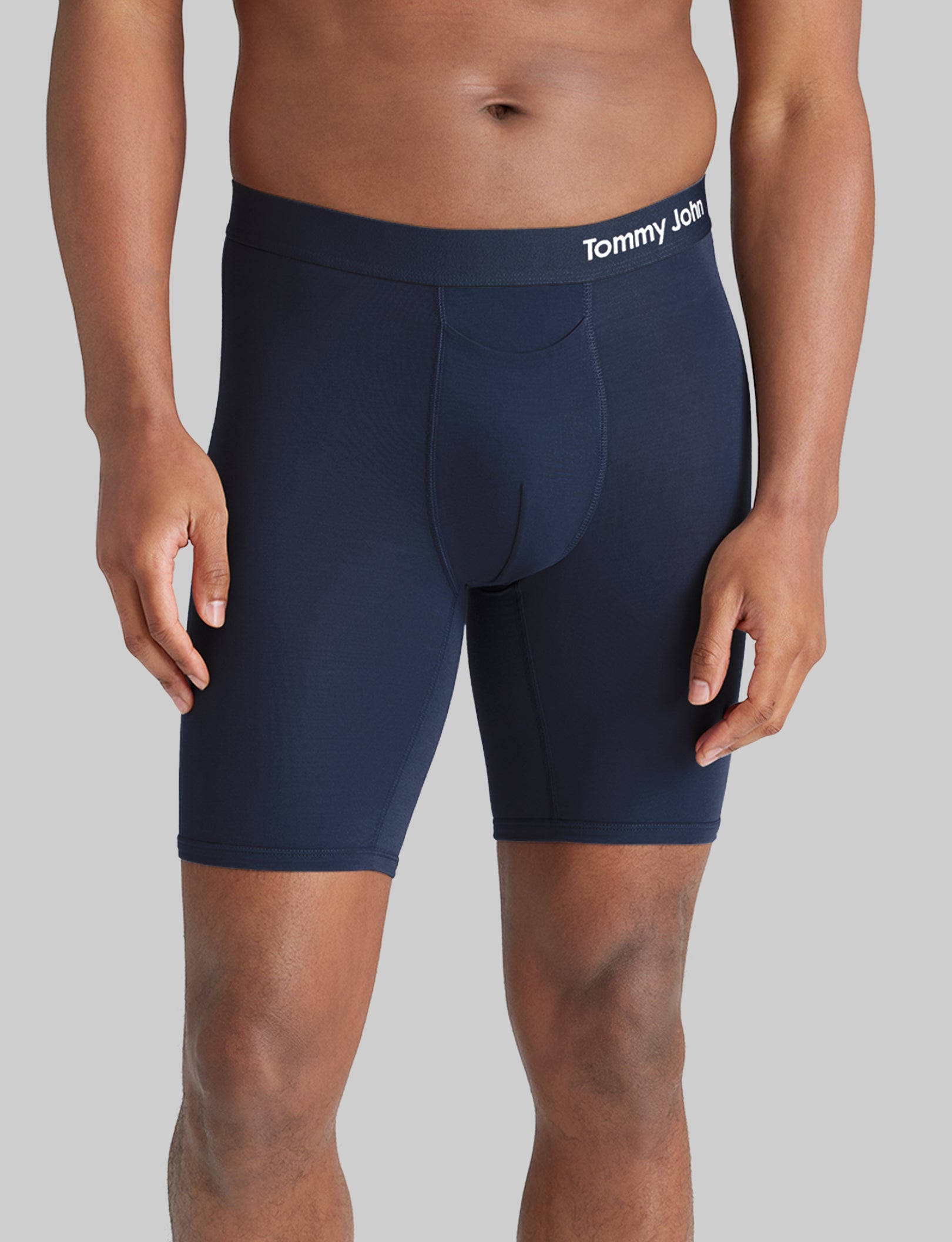 Breathable Cotton Boxer Briefs for Men - 3 Pack (8-Inch Inseam) | Soft & Comfortable Underwear for Daily Wear, Workout & Sleep