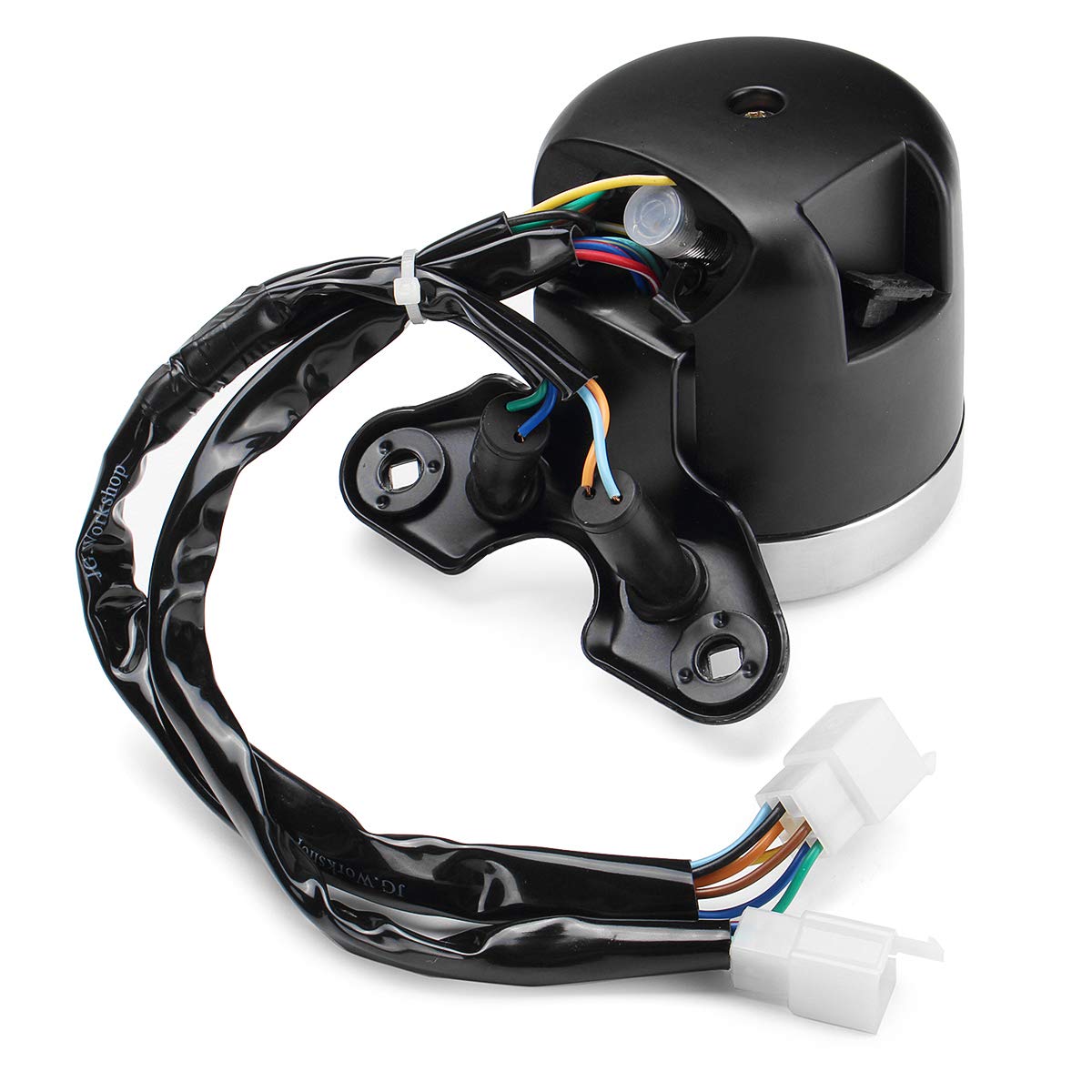 YONGYAO Motorcycle USB Charger with Speedometer, Oil Gauge & LED Signal Light - Retro Multifunction Gear Display for Harley, Cruiser, Touring Bikes (Perfect for Night Riding & Long Distance Travel)