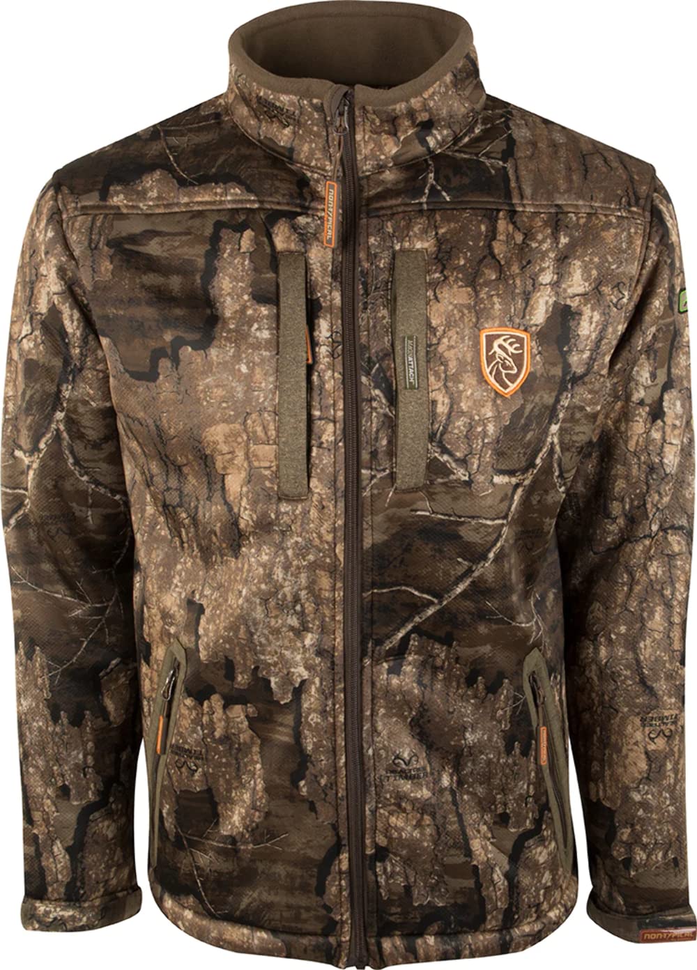 Drake Waterfowl Men's Silencer Full Zip Jacket with Agion XL - Waterproof Hunting Jacket for Outdoor Adventures & Cold Weather Protection