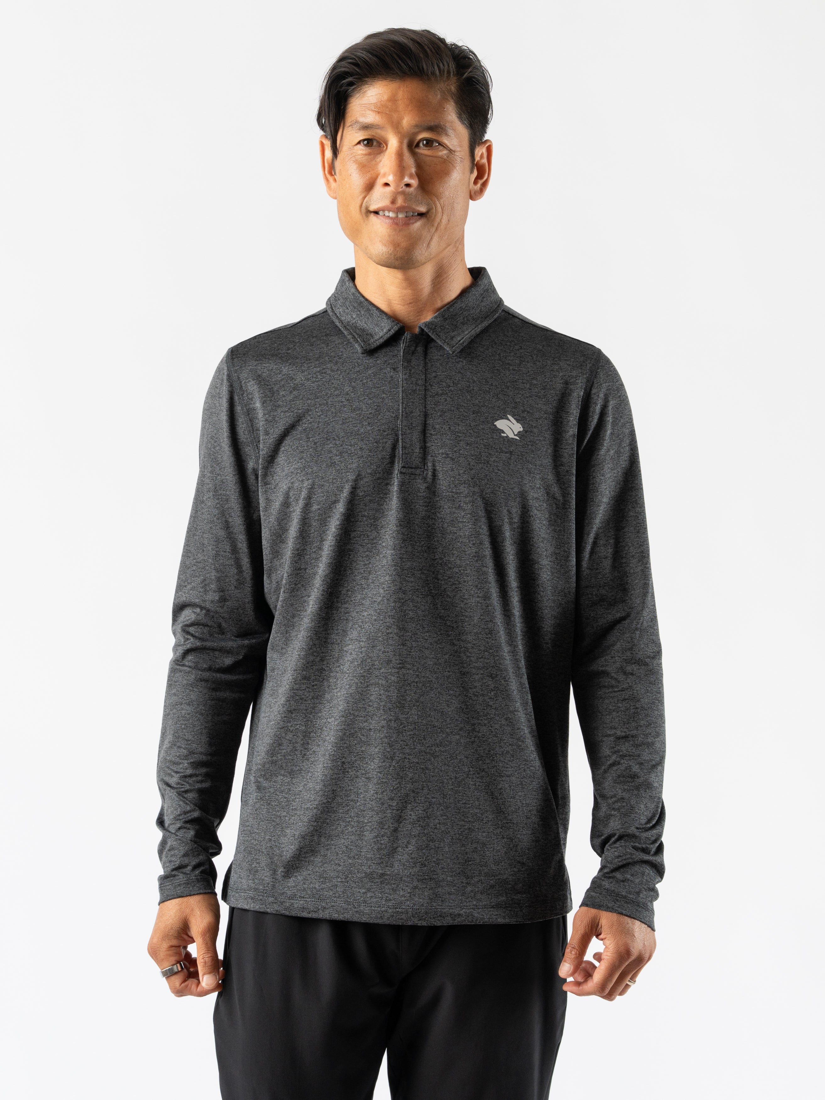 Men's Easy Polo Long Sleeve Shirt - Comfortable Casual Wear for Work, Golf & Everyday Outfits