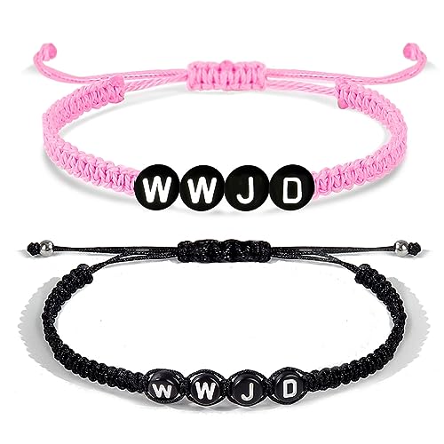 N:2pcs wwjd bracelets