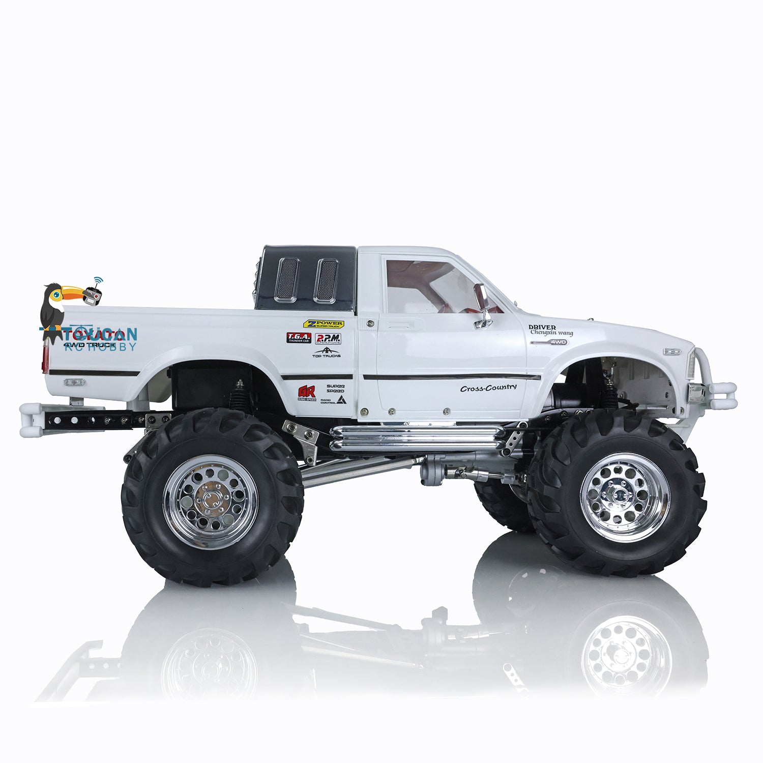 1/10 Scale HG 4WD RC Pickup Truck - 2.4Ghz Remote Control Off-Road Rally Racing Crawler Car - Ready to Run RTR Model for Adults & Kids - Perfect for Backyard Racing, Trail Crawling & Off-Road Adventures