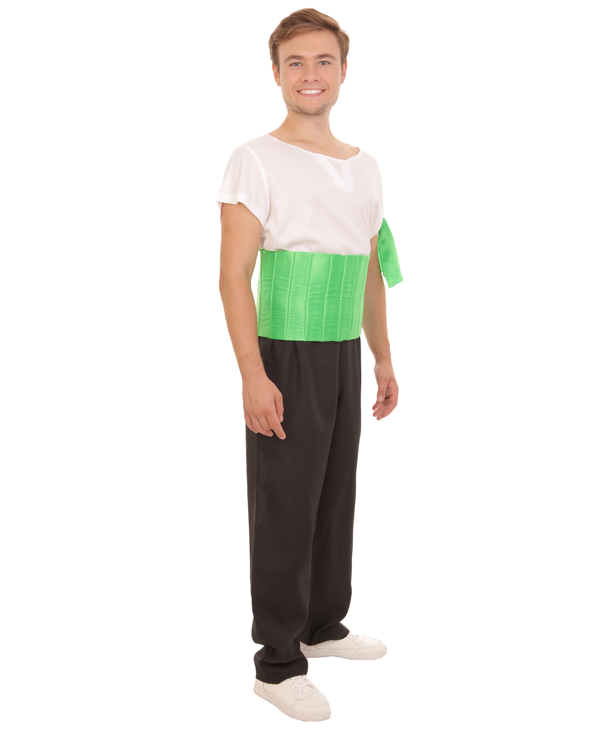Men's Green Pirate Anime Cosplay Costume HC-429 - Perfect for Halloween, Comic Con & Themed Parties