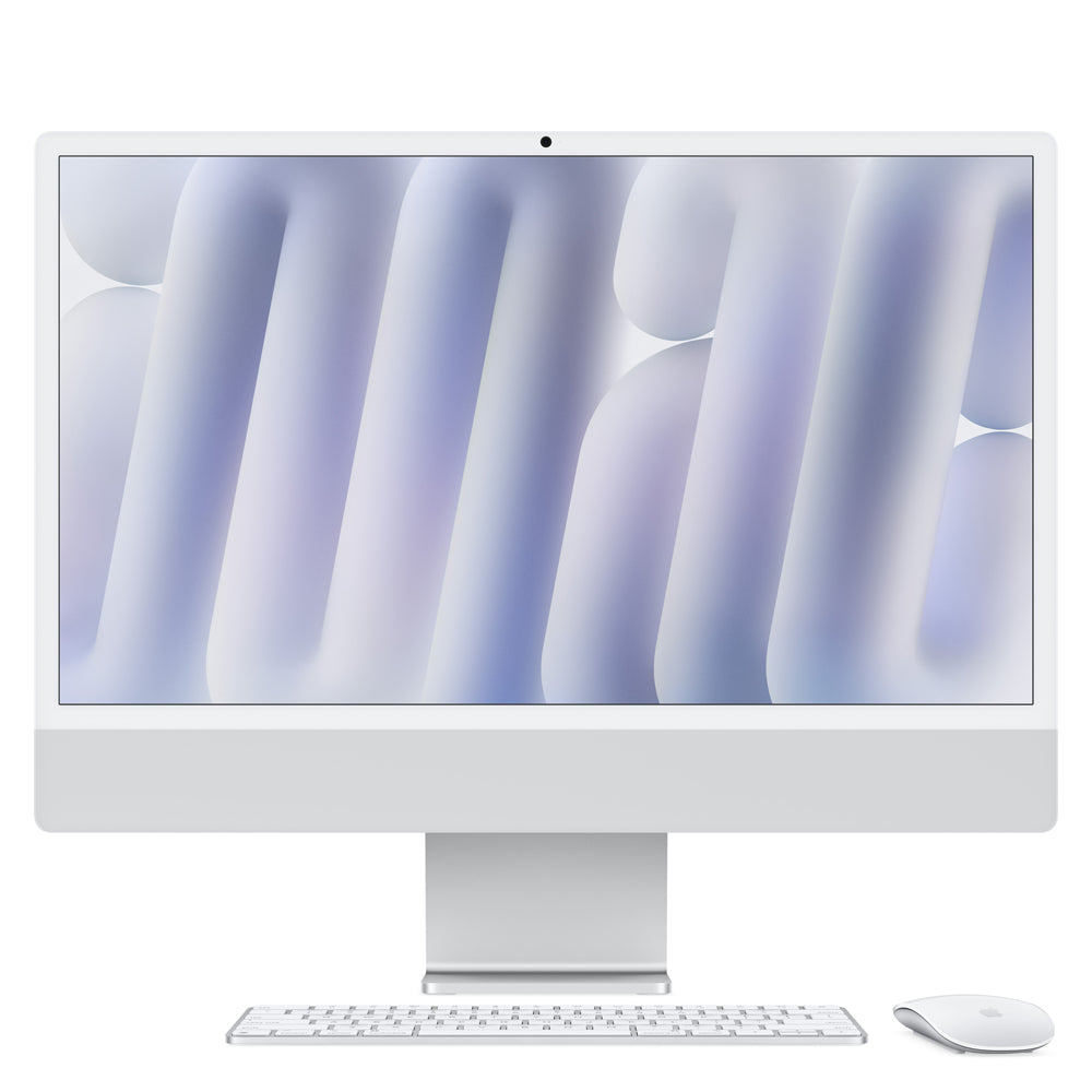 24-inch iMac with 4.5K Retina Display - Apple M4 Chip (8-Core CPU & 8-Core GPU), 256GB SSD Storage - Silver | Perfect for Home Office, Graphic Design & Creative Work