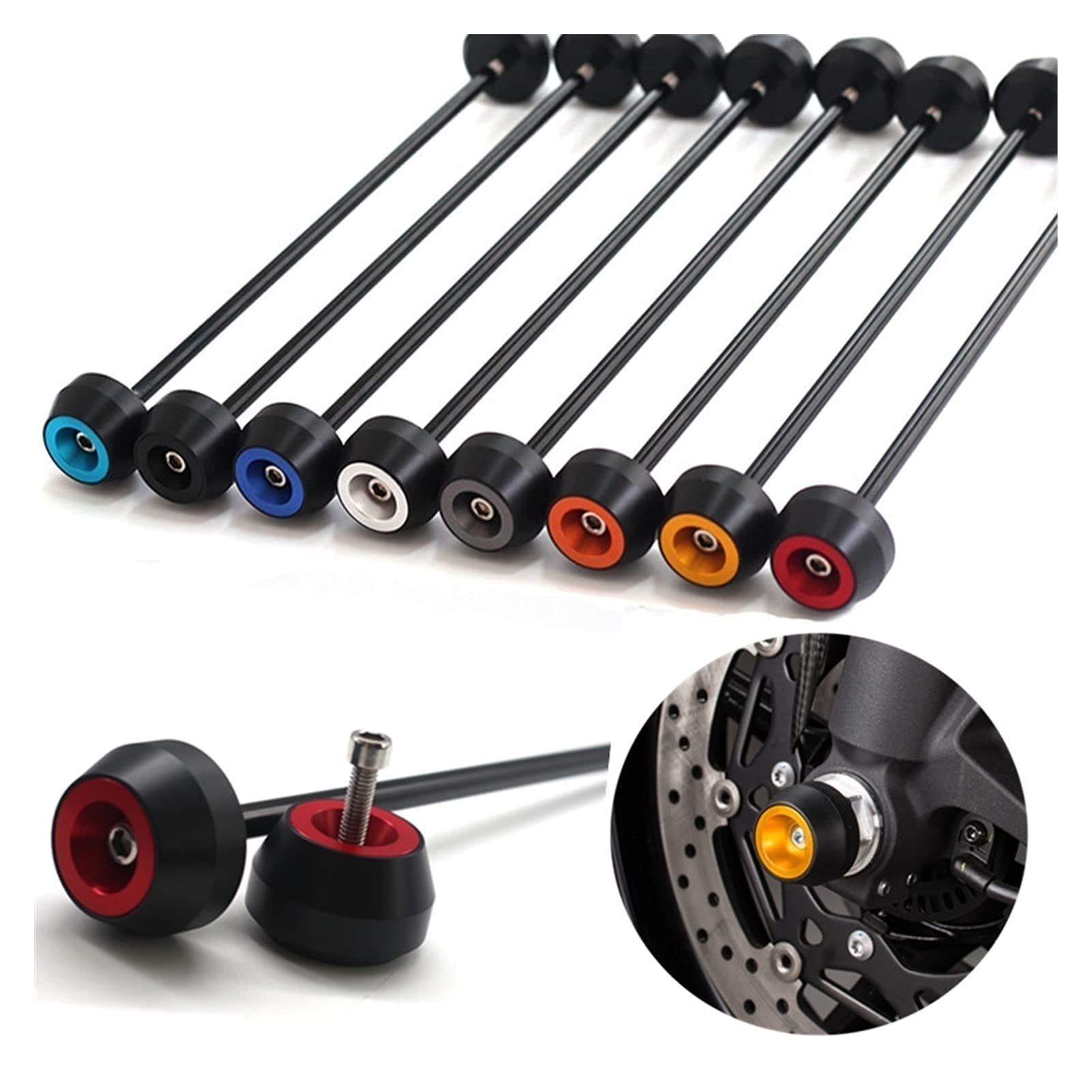 BMW F850 GS F850GS 2017-2020 Motorcycle Crash Protection - CNC Drop Absorber Protector for Front & Rear Wheels | Anti-Fall Accessories for Off-Road & Adventure Riding