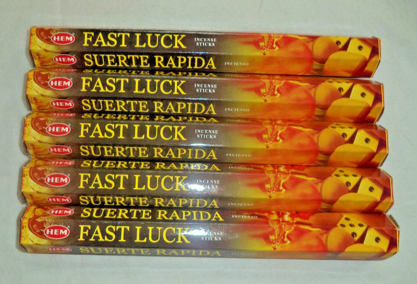 Fast Luck Incense Sticks - Bulk Pack of 100 (5 x 20 Stick Boxes) for Spiritual Cleansing, Meditation & Good Fortune | Home, Office & Ritual Use