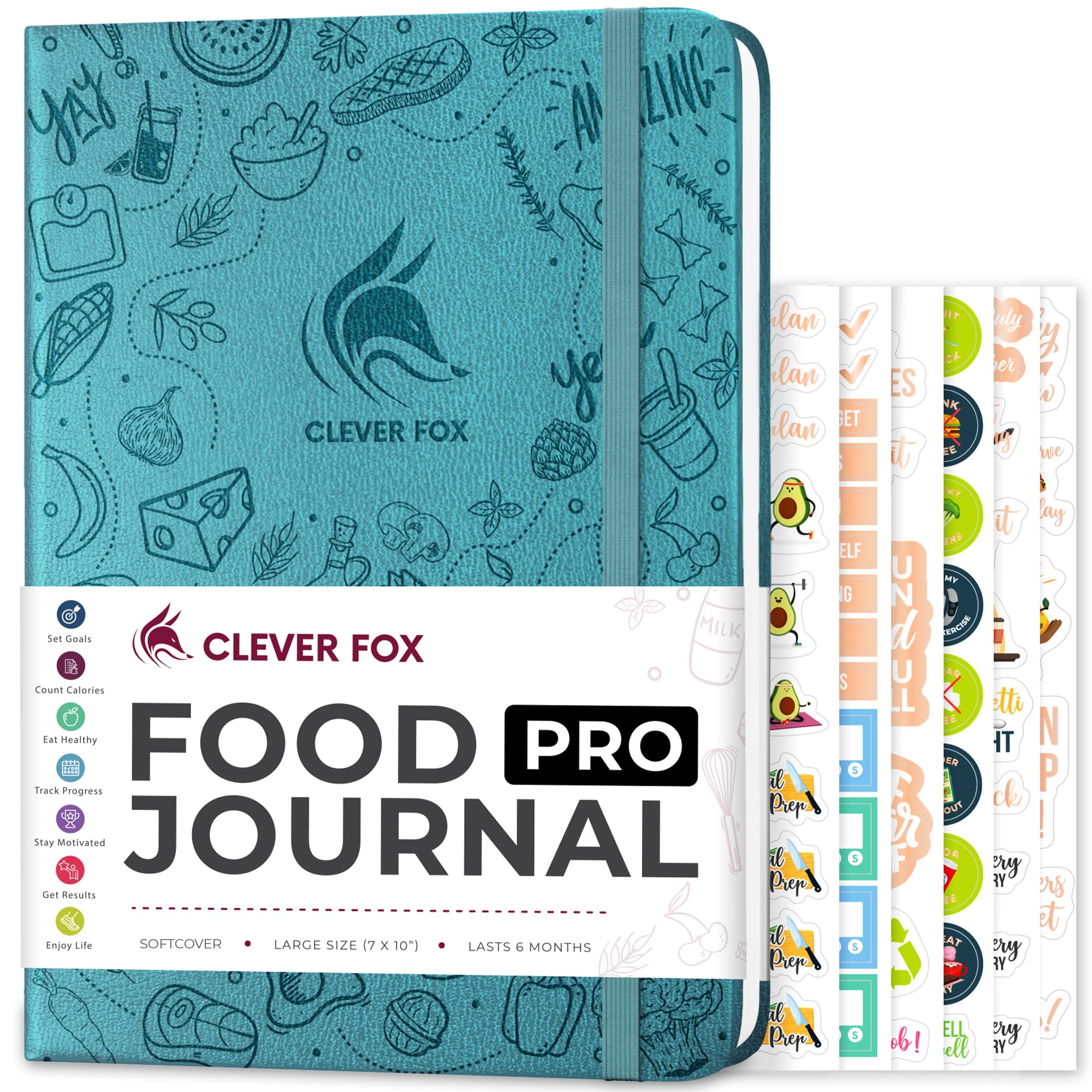Clever Fox Food Journal Pro – Diet & Wellness Planner for Weight Loss with Calorie Tracker – Undated 7