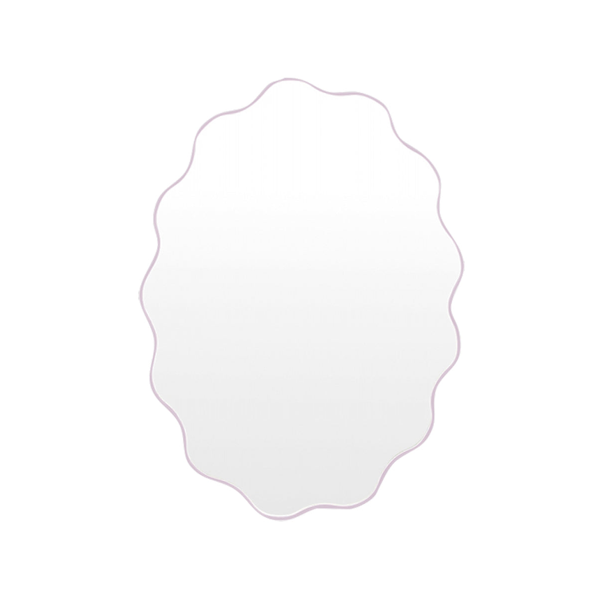 Artemis Oval Wall Mirror - Elegant Lilac Home Decor for Living Room, Bedroom & Bathroom - Perfect for Vanity, Entryway & Modern Interior Design