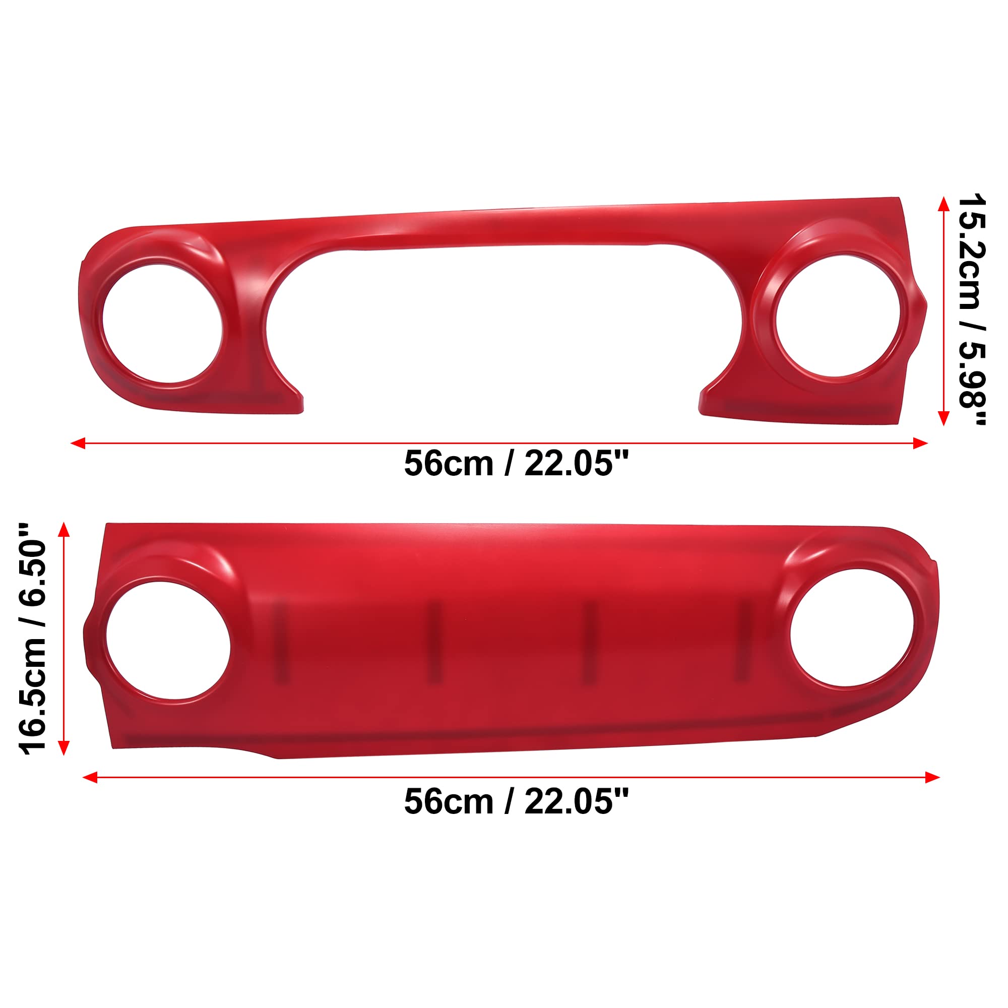 X AUTOHAUX Car Dashboard Decorative Cover Trim Panel Kit for Jeep Wrangler JL/JLU (2018-2021) & Gladiator (2020) - Premium Interior Upgrade Accessory for Off-Road Adventure & Daily Driving