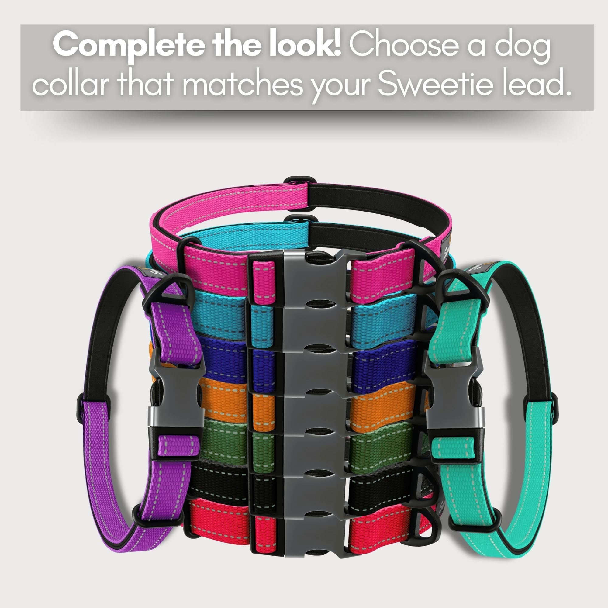 Premium Strong Rope Dog Leash with 2 Comfortable Padded Handles - Durable & Lightweight (151g) for Medium to Large Dogs - Perfect for Walking, Training & Outdoor Adventures