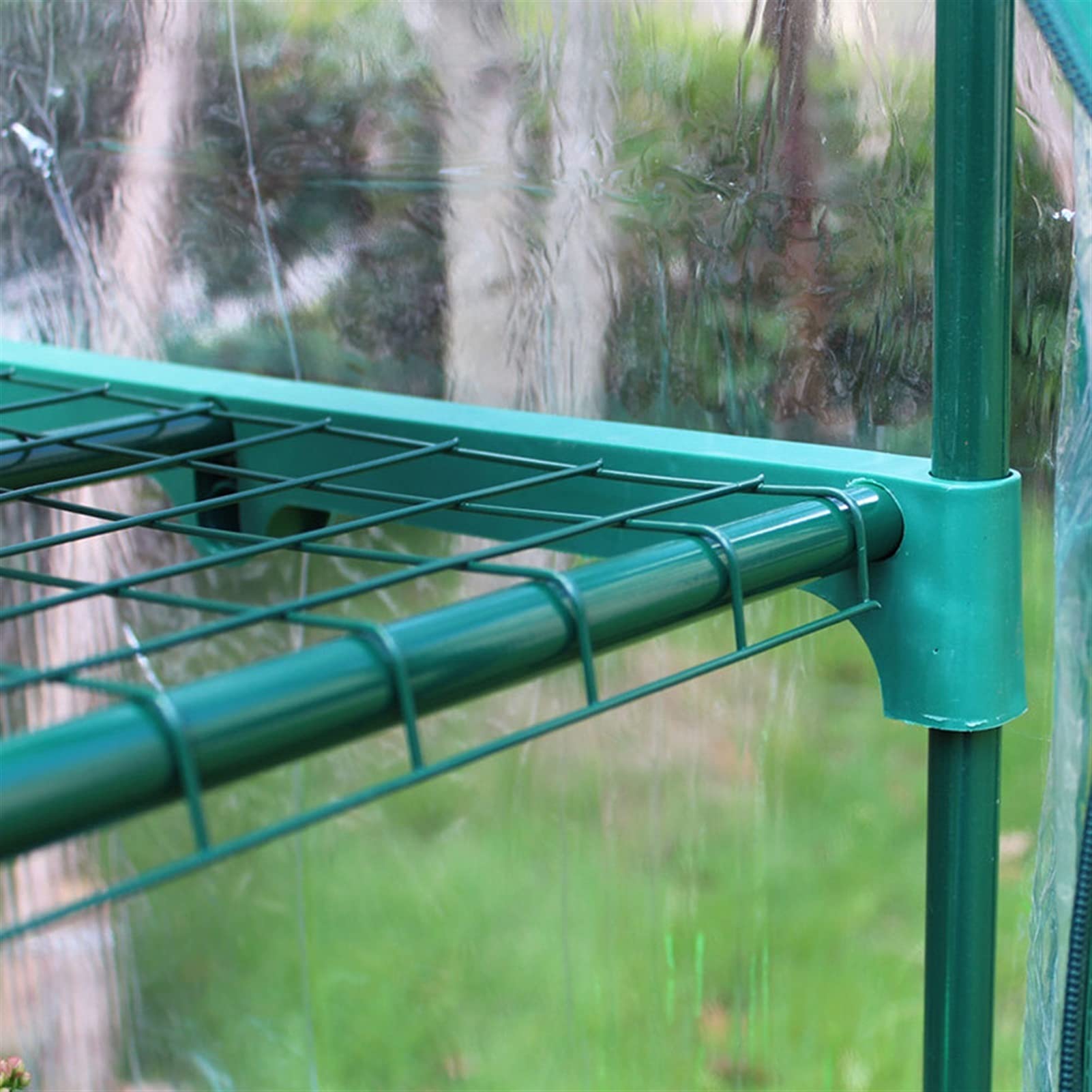 Portable Garden Greenhouse Cover - Waterproof Transparent PVC Plant Protection with 5-Tier Shelves, Sun & Rainproof for Flowers, Herbs & Seedlings | Includes Pulley System (69×49×158cm) - Perfect for Balcony Gardening, Indoor Plant Growth & Outdoor Weather Protection