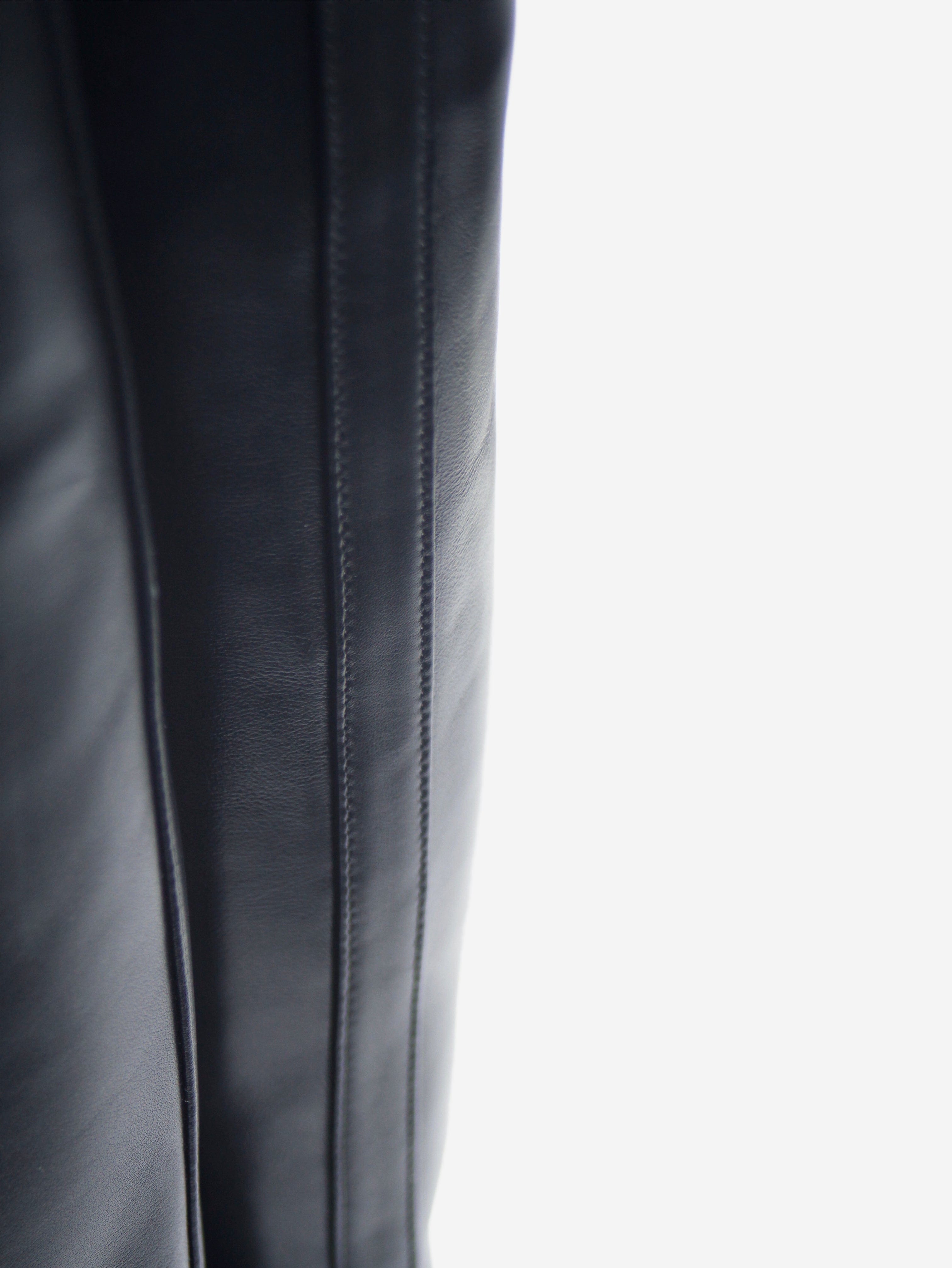 Black Marfa Leather Knee High Boots Women's Size EU 37 (US 7) - Stylish Winter & Fall Fashion for Office, Party & Casual Wear