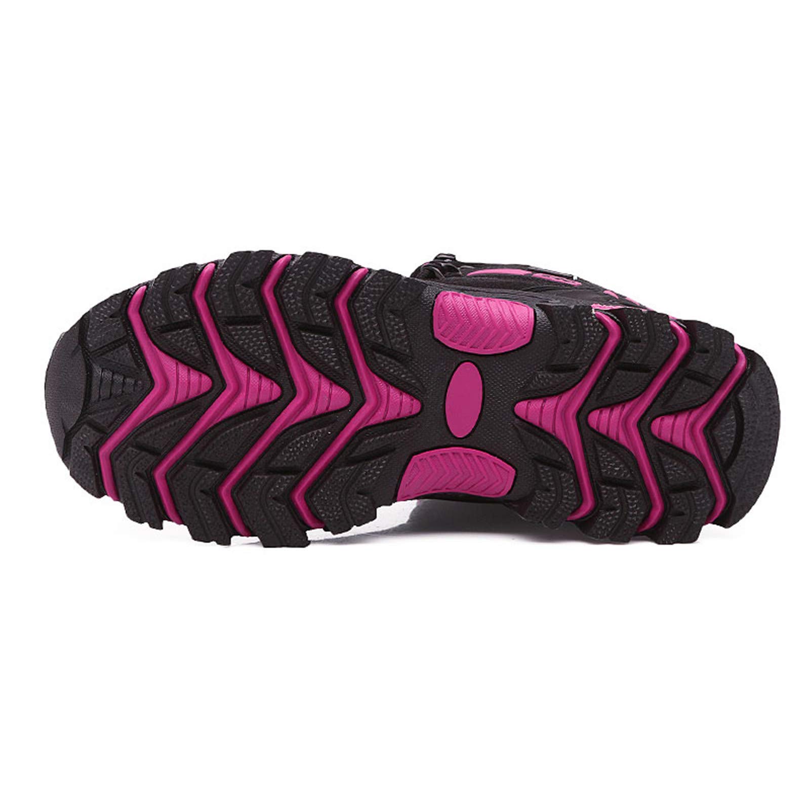 **IQYU Women's Waterproof Hiking Shoes - Non-Slip Thick Sole Trekking Shoes for Outdoor Climbing & Walking - Comfortable, Durable & Fashionable for Hiking, Camping & Travel**