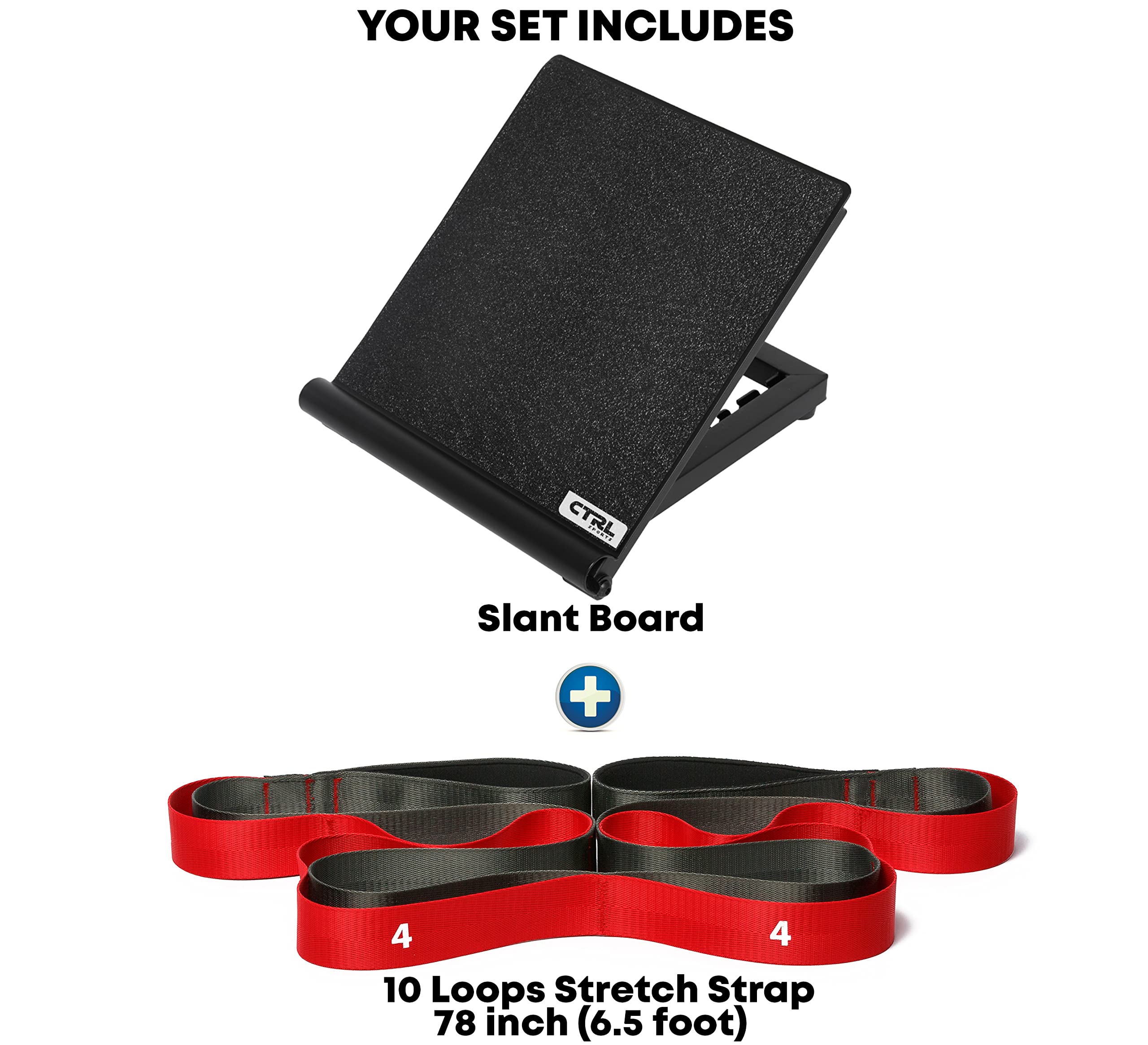 Premium Non-Elastic Stretching Strap with Loops - Physical Therapy & Yoga Stretch Band for Flexibility Training, Exercise Equipment for Hamstring, Leg & Fascia Stretching - Ideal for Home Workouts, Gym, Pilates & Rehabilitation
