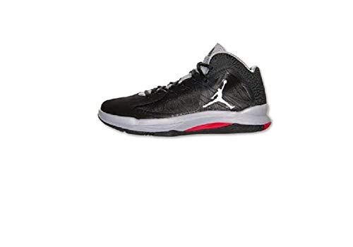 Nike Men's Jordan Aero Flight Basketball Shoes - Size 10.5 - Black/White-Granite/Varsity Red - High-Performance Basketball Sneakers for Court Play & Streetwear Fashion