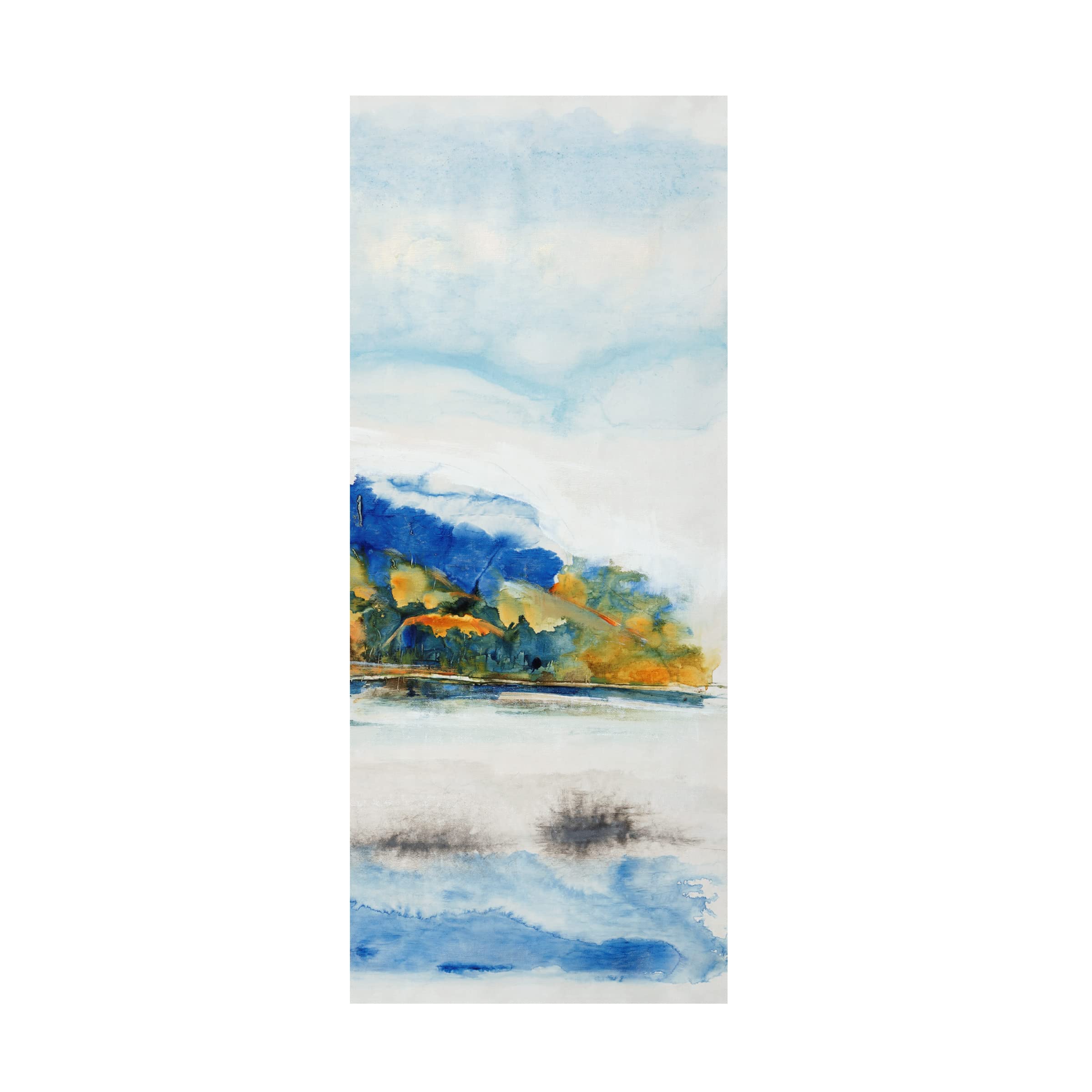 Trademark Fine Art 'Island Mist III' Canvas Wall Art by Tim O'Toole - Coastal Landscape Painting for Beach House & Living Room Decor
