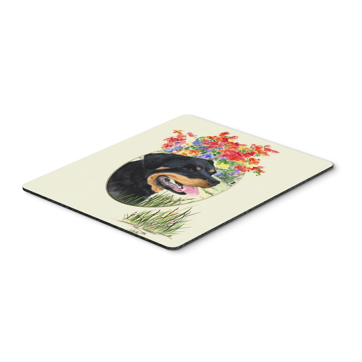 Caroline's Treasures SS8055MP Rottweiler Mouse Pad - Non-Slip Large Desk Mat for Office, Gaming & Home Use | Washable Computer Mousepad & Hot Pad Trivet | Perfect for Workstations, PC Setup & Kitchen Protection
