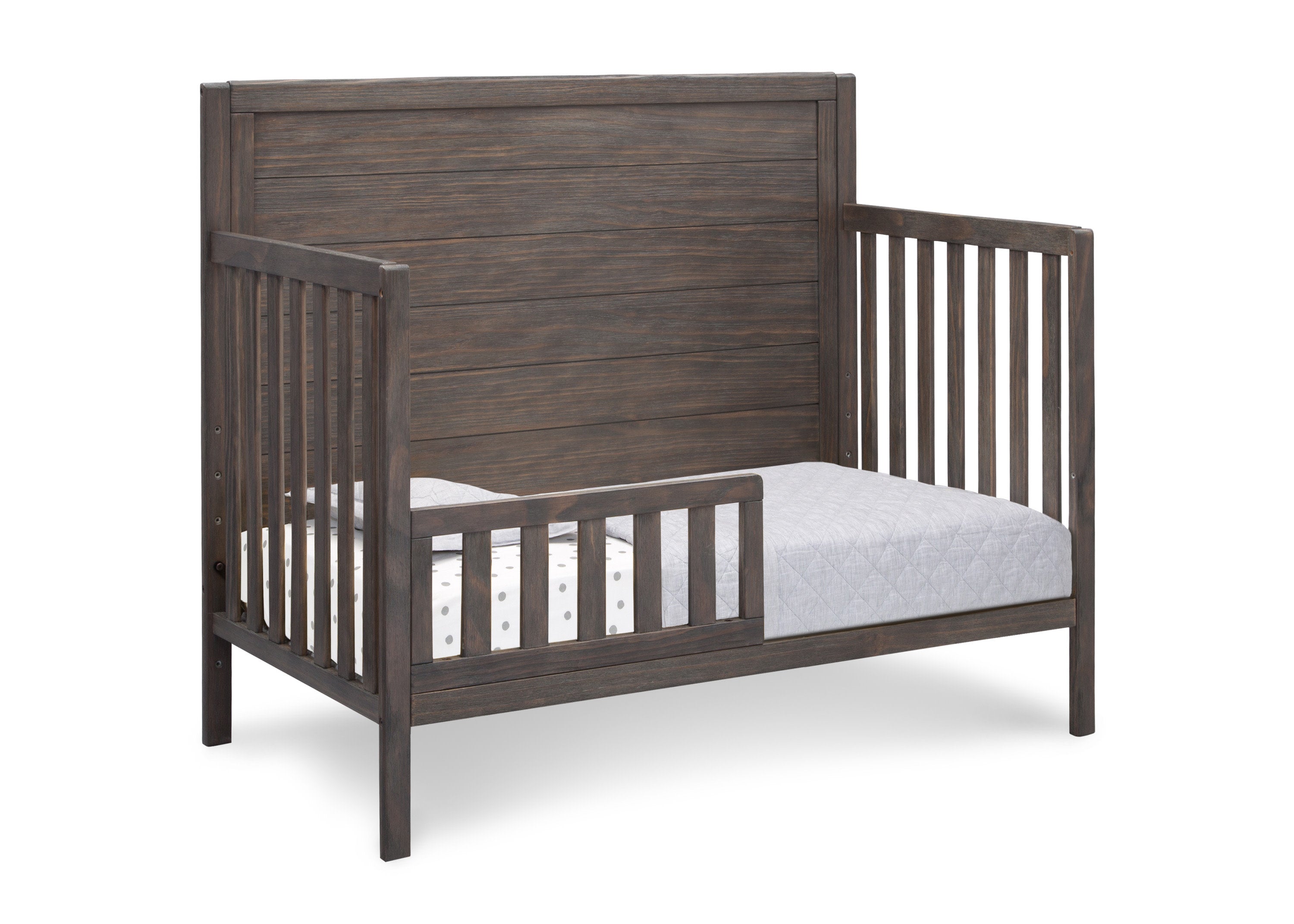Cambridge 4-in-1 Convertible Baby Crib - Toddler Bed & Daybed with Mattress - Nursery Furniture for Boys & Girls - Perfect for Bedrooms, Daycare & Guest Rooms