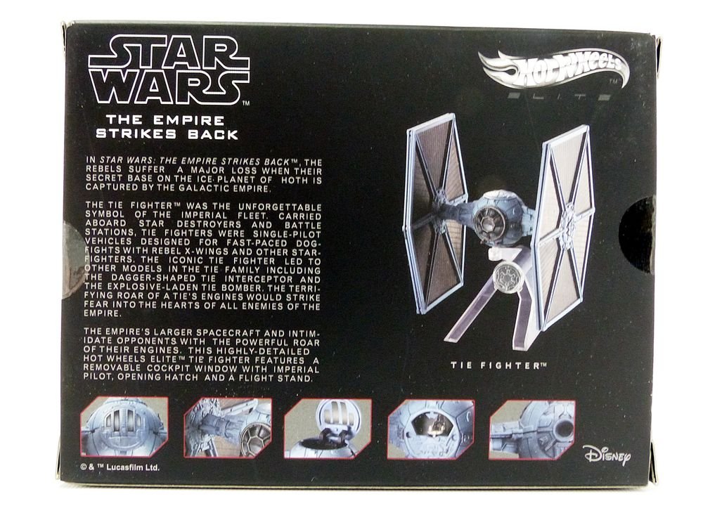 Hot Wheels Elite Star Wars Episode V: The Empire Strikes Back TIE Fighter Die-Cast Starship Vehicle - Collectible Model for Display & Play - Perfect for Star Wars Fans & Die-Cast Collectors