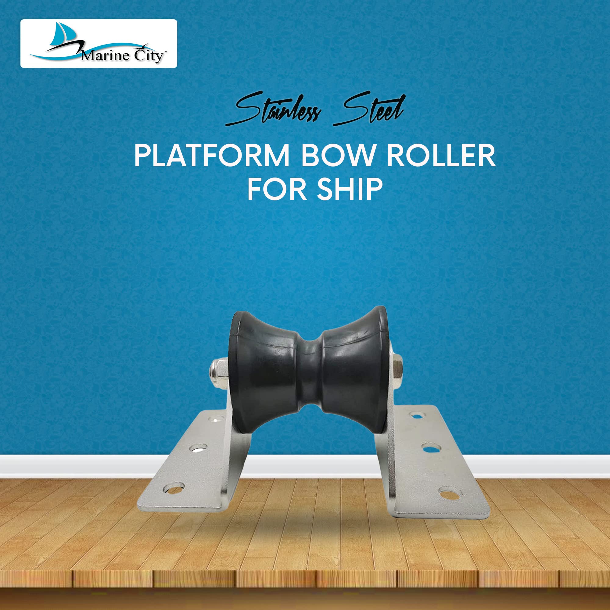 8 Inch Black Eco-Friendly Bow Roller for Boats & Yachts - Marine Grade Anchor Roller Replacement with Large Platform - Durable Bow Roller for Kayaks, Sailboats & Fishing Vessels (Pack of 1) - Perfect for Smooth Anchoring in Rough Waters & Coastal Cruising