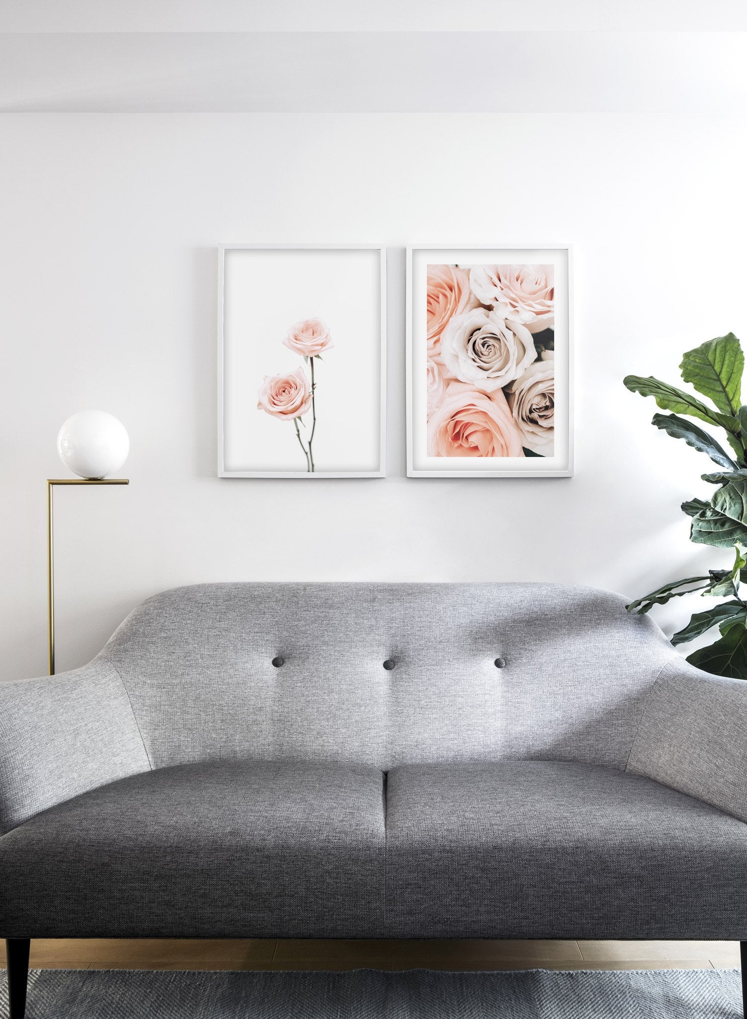 Beautiful Pink Roses Poster - Floral Wall Art Decor for Living Room, Bedroom & Office - Perfect Gift for Home & Wedding Decor