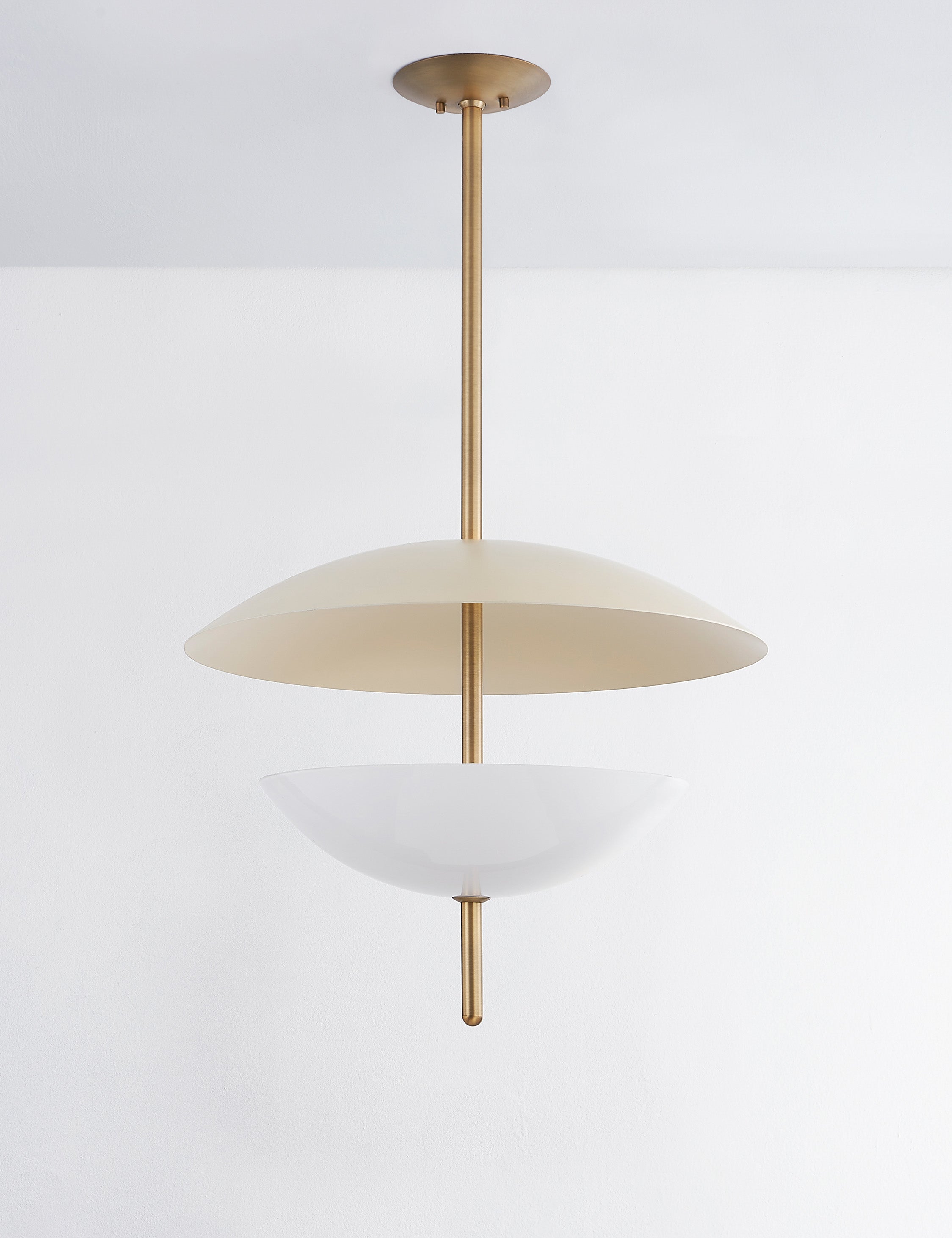 Colin King x Troy Lighting Dion Pendant Light - Modern Minimalist Ceiling Fixture for Dining Room, Kitchen Island & Living Room Decor