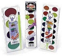 Prang Watercolor Set - 16 Vibrant Washable Colors with Brush | Premium Art Supplies for Kids & Beginners | Perfect for School Projects, DIY Crafts & Painting Classes