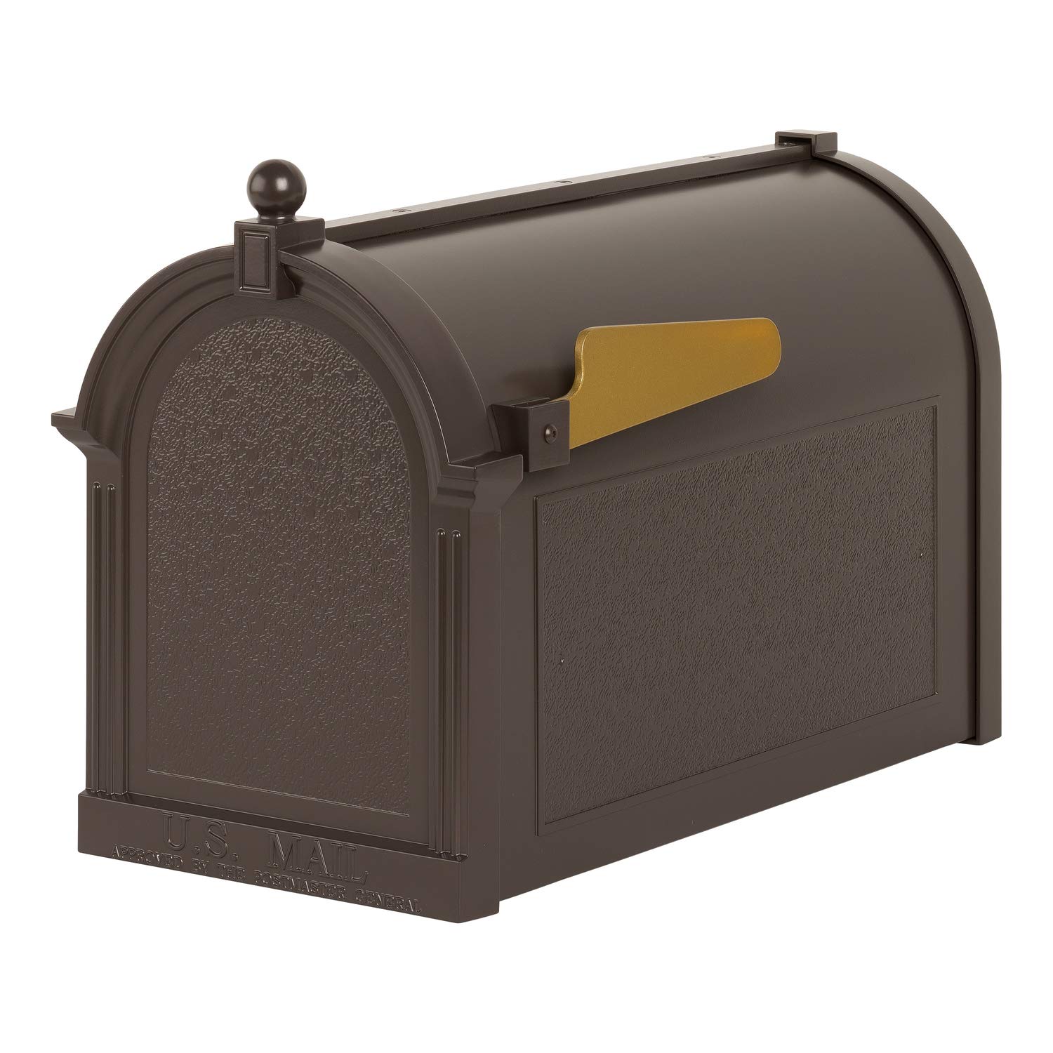Whitehall Products Capital Mailbox in French Bronze - Durable Outdoor Mailbox with Anti-Rust Coating for Home, Office & Apartment Buildings | Perfect for Mail Delivery & Curb Appeal