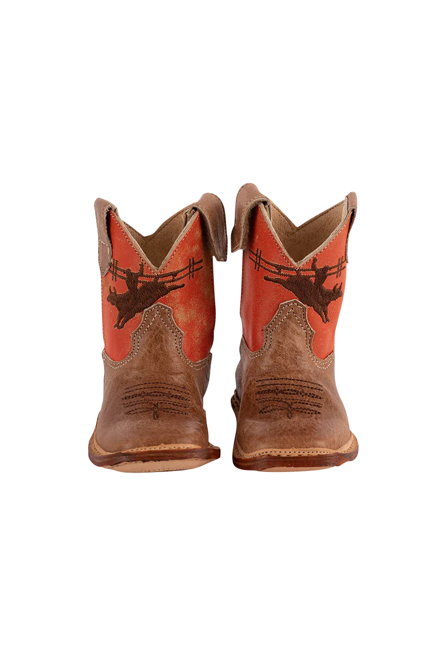 Roper Cowbabies Bullrider Boots for Men & Women - Western Cowboy Boots with Comfortable Fit - Perfect for Rodeo, Riding, and Country Fashion