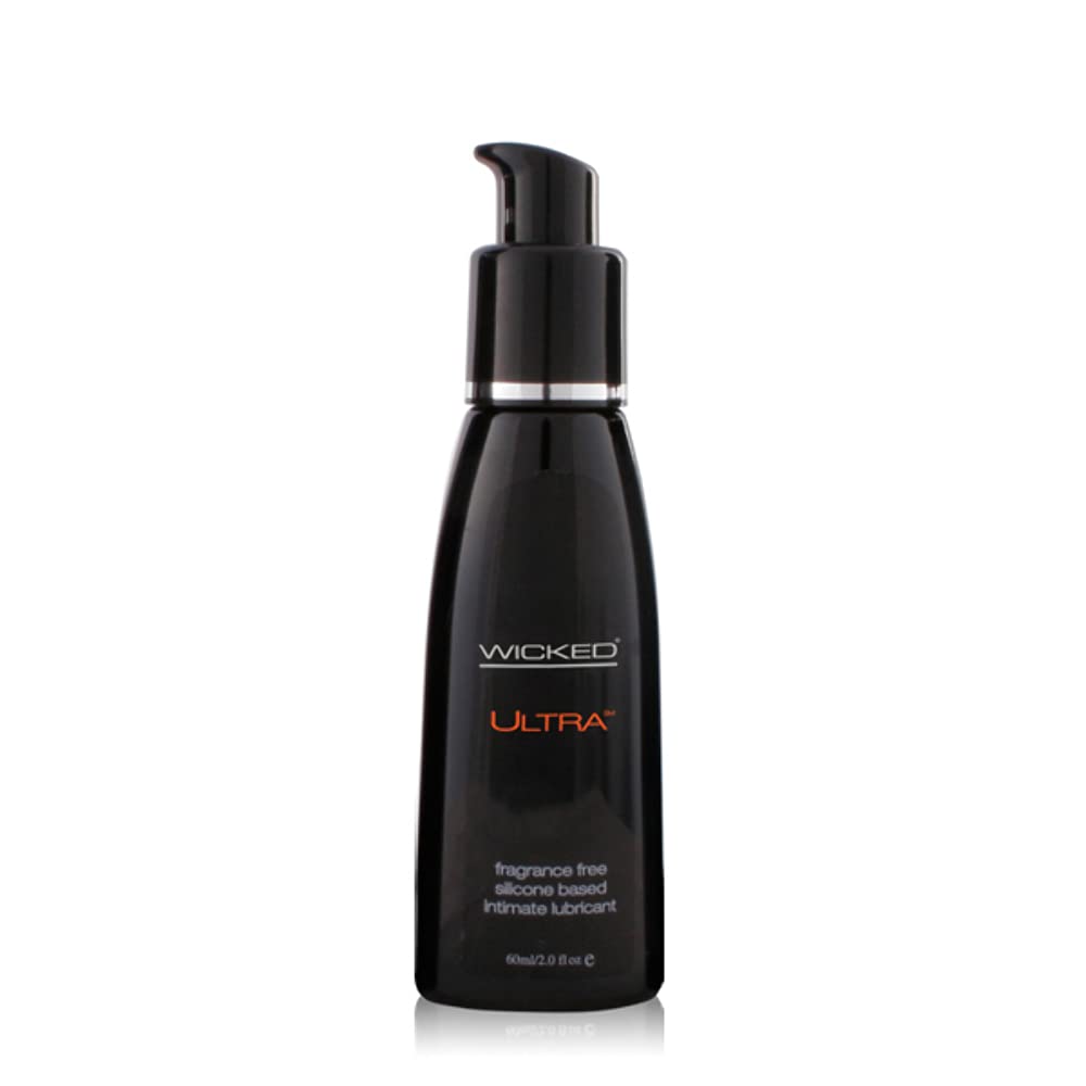 Wicked Ultra Silicone Lubricant - Unscented Personal Lube (2 oz) - Long Lasting, Waterproof, Hypoallergenic for Couples & Intimate Moments