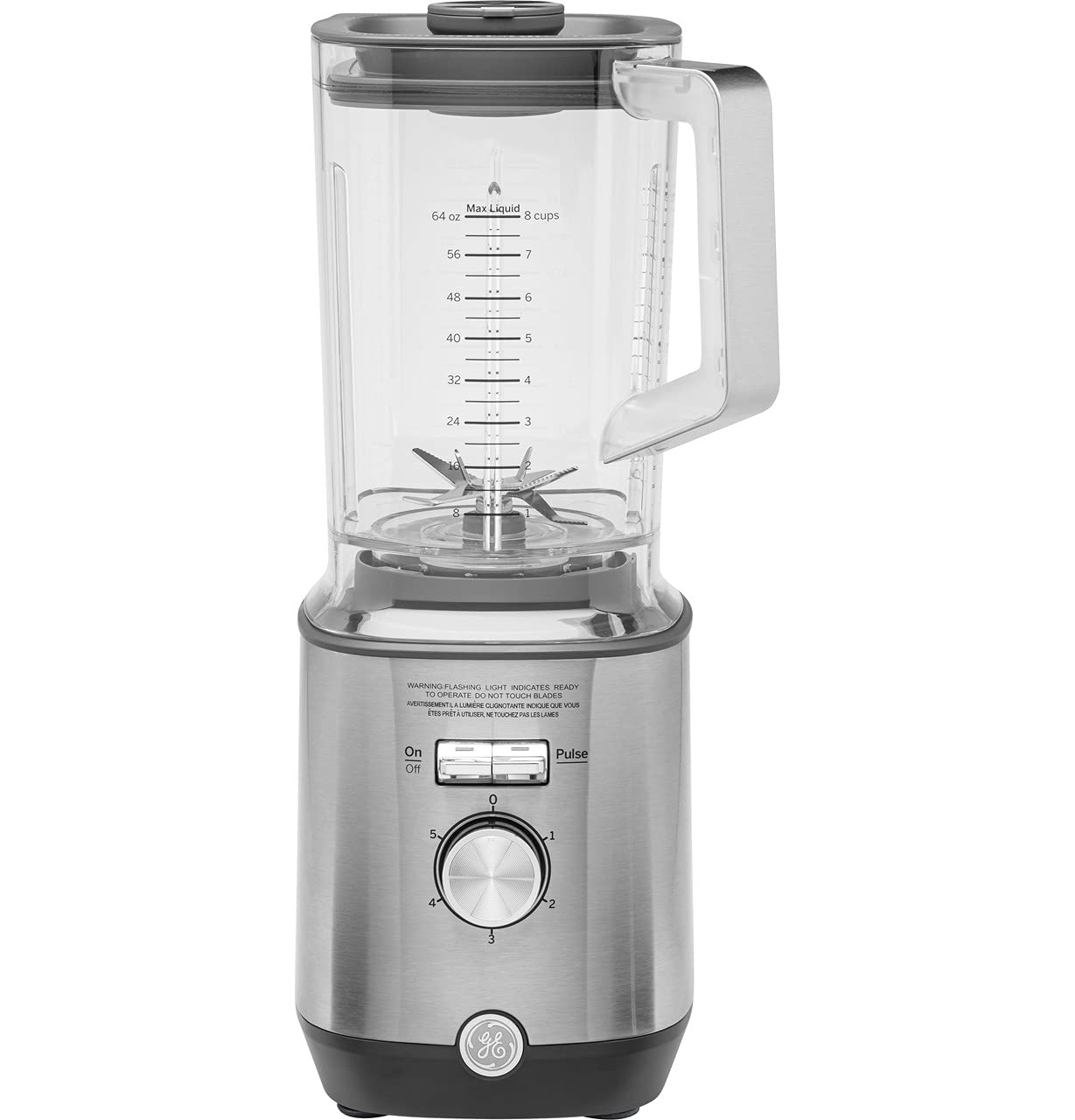 GE 5-Speed Blender with Pulse Function - 1000W High-Power Kitchen Blender for Smoothies, Shakes & Food Prep - 64oz BPA-Free Tritan Jar (7-9 Servings) - Stainless Steel Blades & Housing - Perfect for Home Kitchen, Healthy Drinks & Meal Preparation