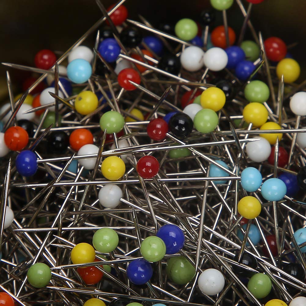 500Pcs Sewing Pins for Quilting & DIY Crafts with Cushion Holder - Perfect for Dressmaking & Fabric Projects