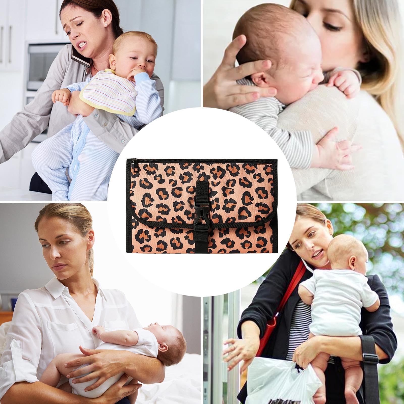 Portable & Foldable Waterproof Diaper Changing Pad - Travel Baby Changing Mat for Kids, Compact Diaper Changer Bag for On-the-Go Parents | Perfect for Travel, Nursery, Daycare & Outdoor Use