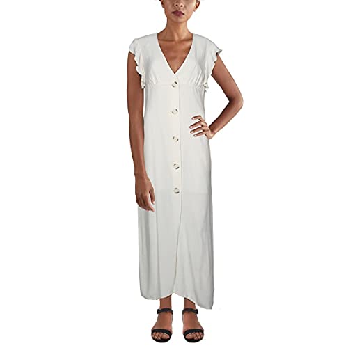 BB DAKOTA Women's That's Amore Button Front Midi Dress - Floral Print Summer Dress for Casual Outings, Date Nights & Beach Vacations