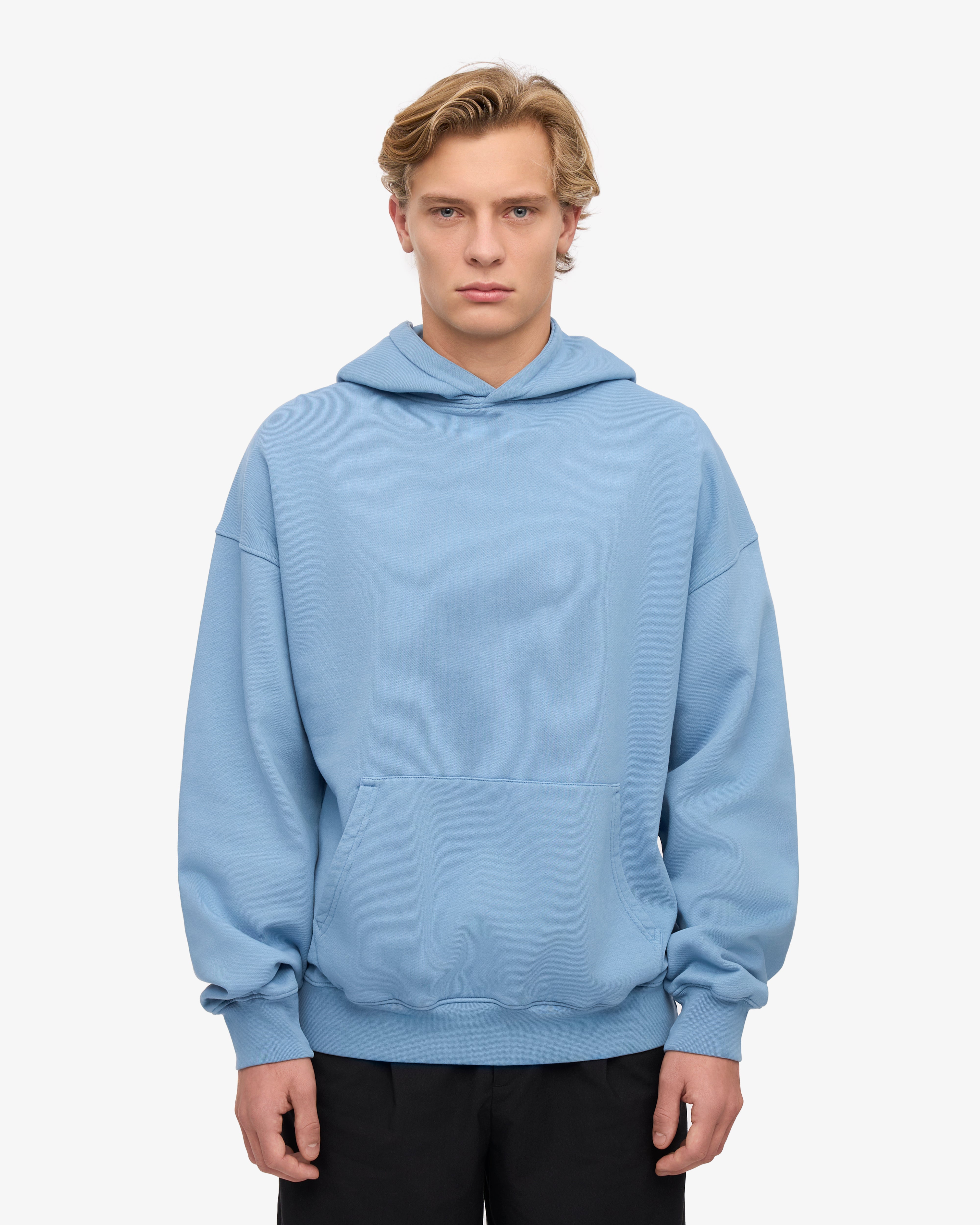 Organic Oversized Hoodie - Seaside Blue - Cozy & Stylish Unisex Pullover for Casual Wear, Loungewear & Outdoor Activities
