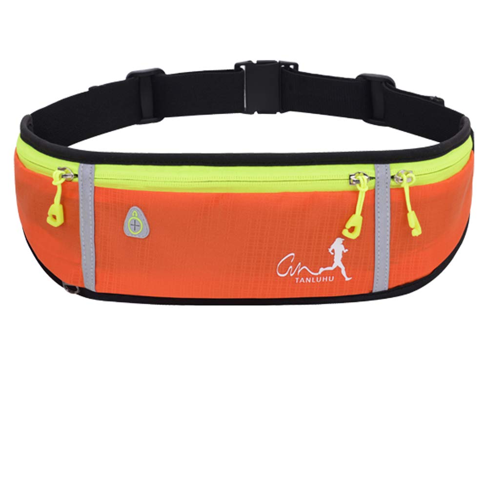 Best Running Waist Pack for Men & Women - Water Bottle Holder & Reflective Belt Bag for Hiking, Walking, Jogging - Fits 6.5'' Large Smartphones - Perfect for Outdoor Sports & Fitness Activities