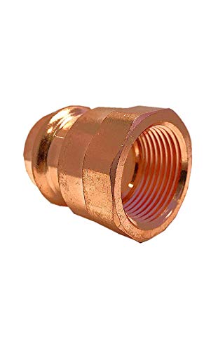 1 Inch Press Copper Female Adapter - Press x FIP - 1'' Copper Pipe Fitting for Plumbing Supply - Perfect for Water Supply Lines, HVAC Systems & Industrial Piping
