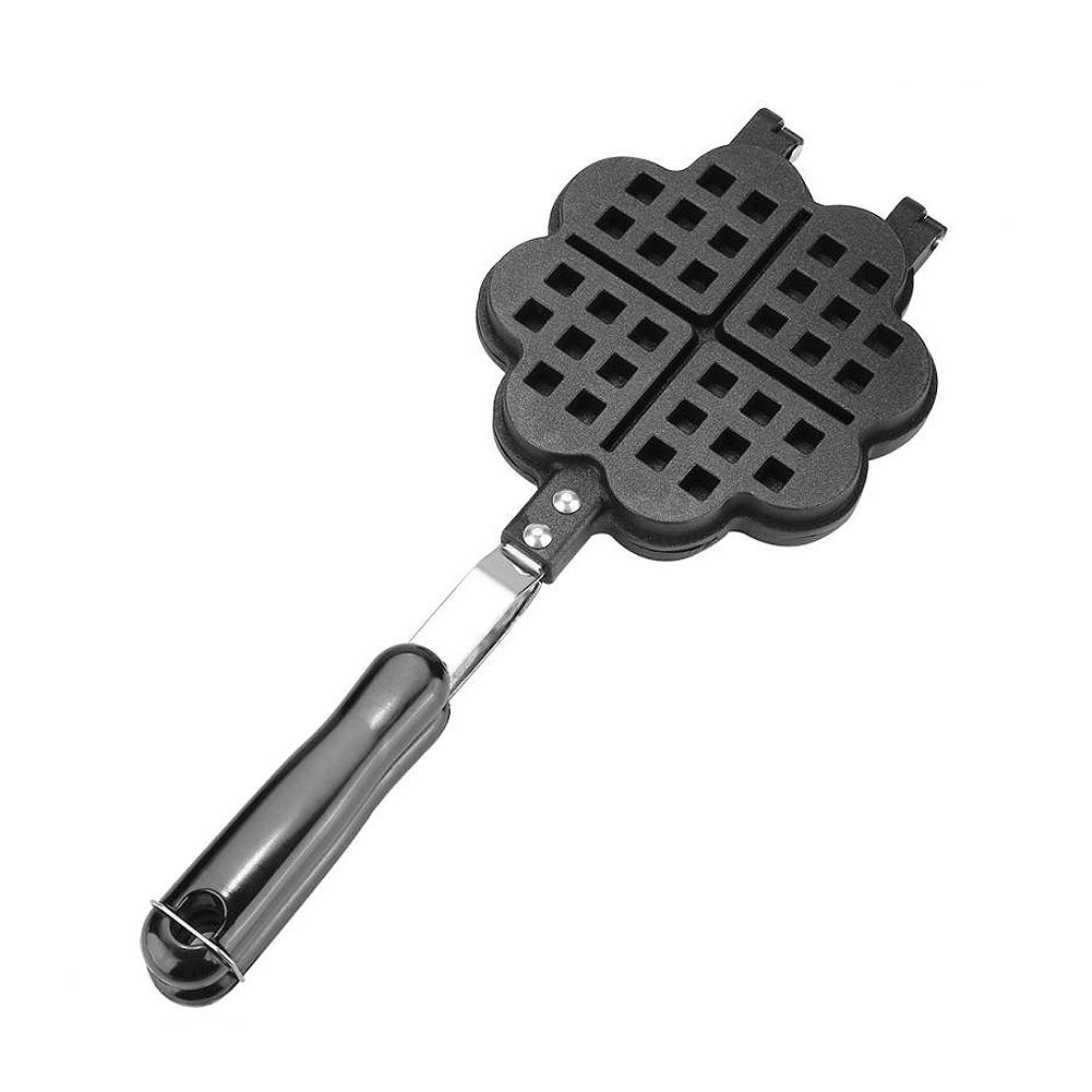 CANDeal Heart Shaped Non-Stick Waffle Maker - Belgian Waffle Iron for Stovetop, Perfect for Breakfast Sandwiches & Desserts | Ideal for Valentine's Day, Family Brunch & Romantic Breakfast in Bed
