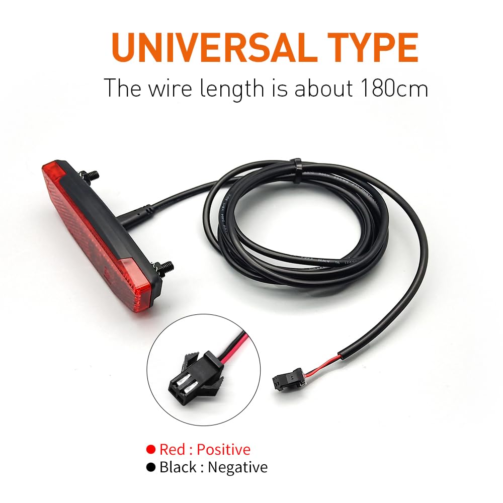 6V-60V Waterproof Ebike LED Tail Light for Night Riding Safety