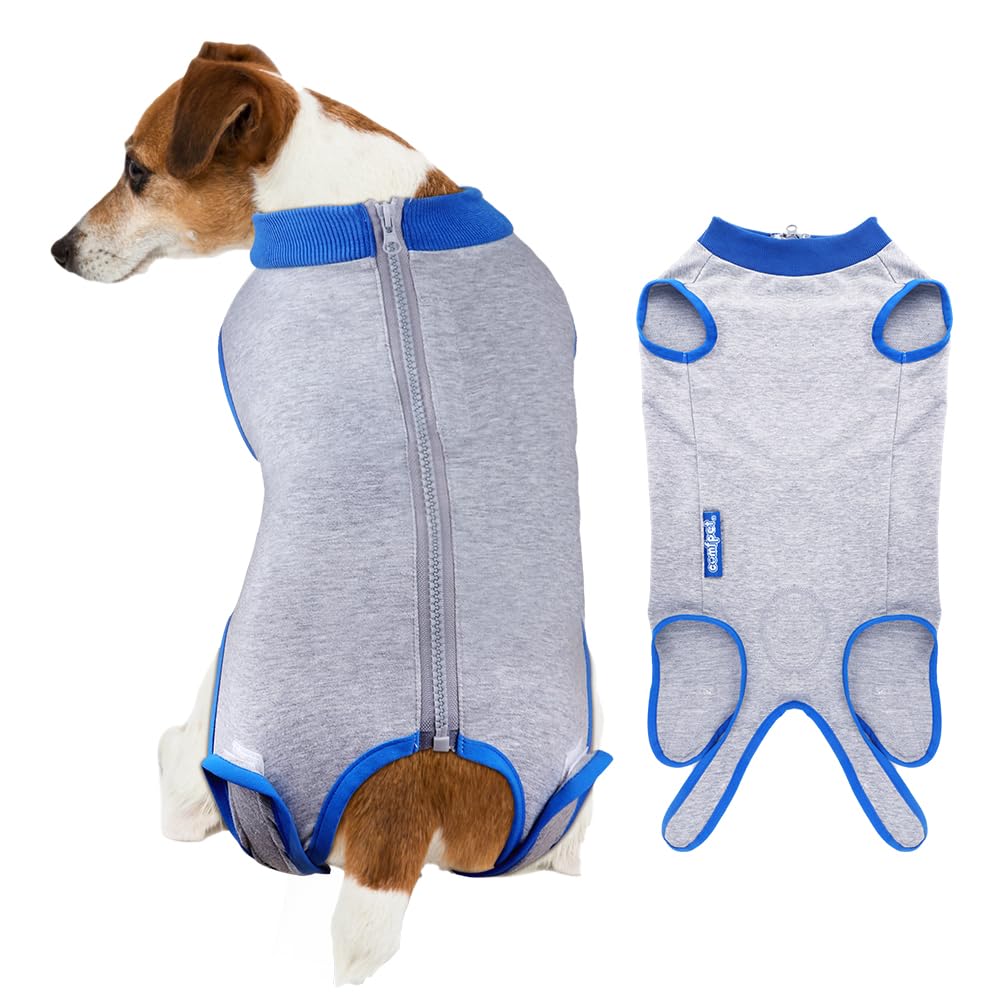 Dog Surgery Recovery Suit with Zipper for Male & Female Pets - Breathable Post-Op Onesie for Spay/Neuter, Anti-Licking, Skin Conditions & Incontinence | Comfortable Alternative to Cone E-Collar (Small Size) | Perfect for Post-Surgery Care, Wound Protection & Daily Comfort