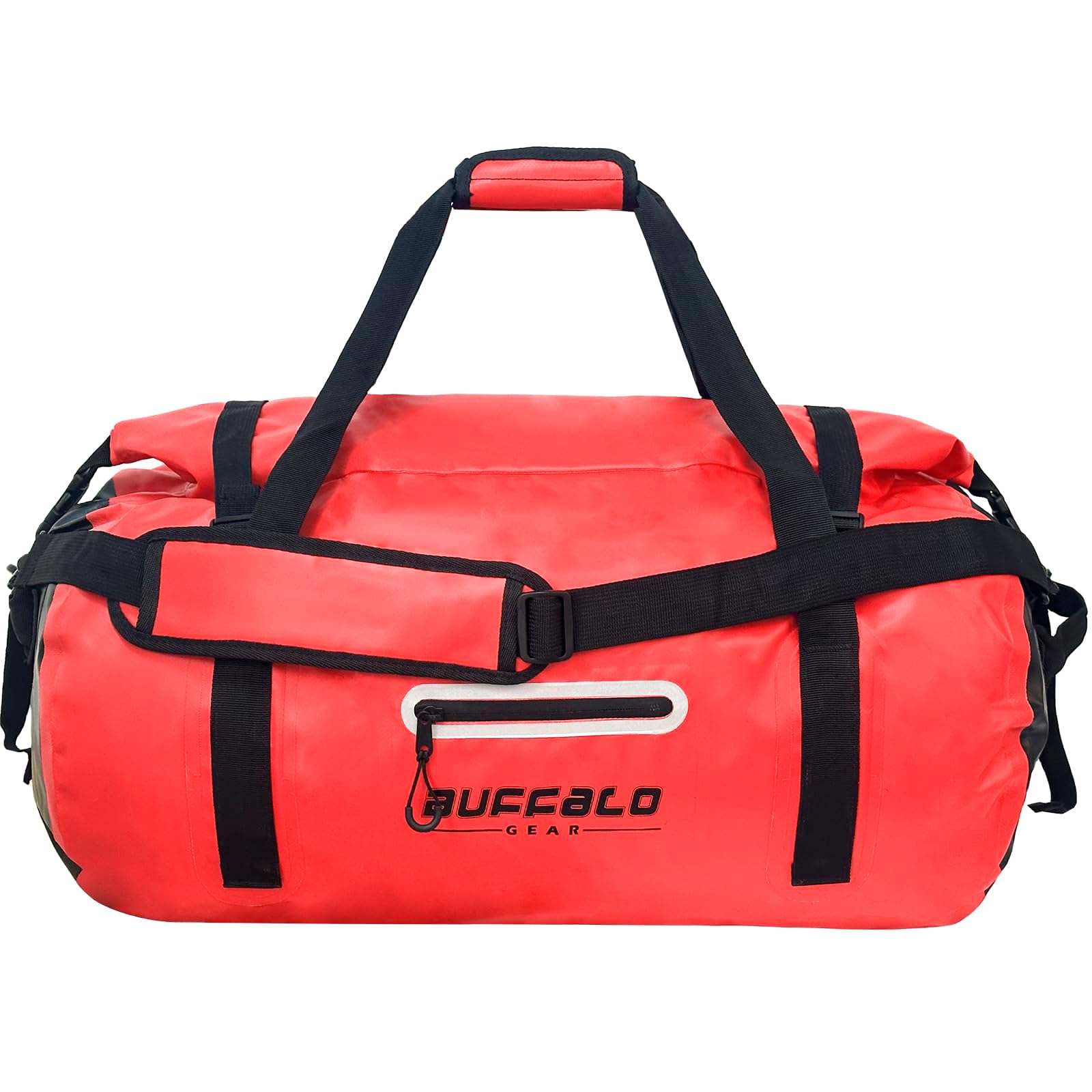 Buffalo Gear Waterproof Duffle Bag 40L 60L 80L - Heavy Duty Roll-top Dry Bag for Travel, Kayaking, Rafting, Boating, Fishing & Camping - Perfect for Outdoor Adventures and Water Sports