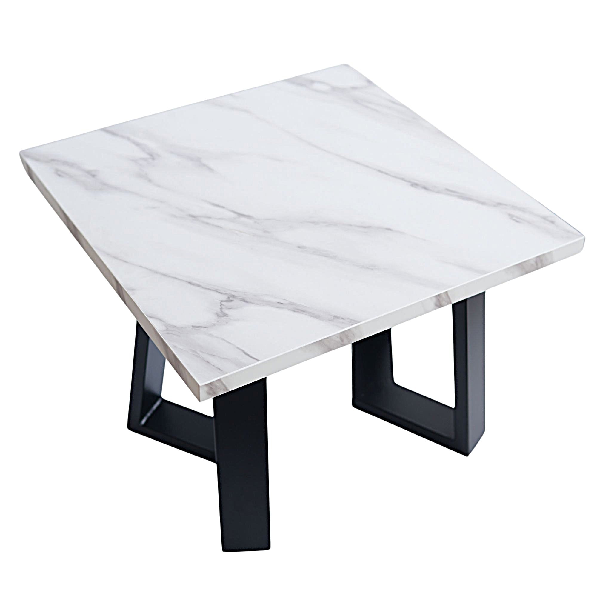 GZ 14 Square Marbled Wood Table Top - 60cm x 60cm & 80cm x 80cm Coffee & Dining Table Replacement - Perfect for Home Decor, Living Room, and Office Use