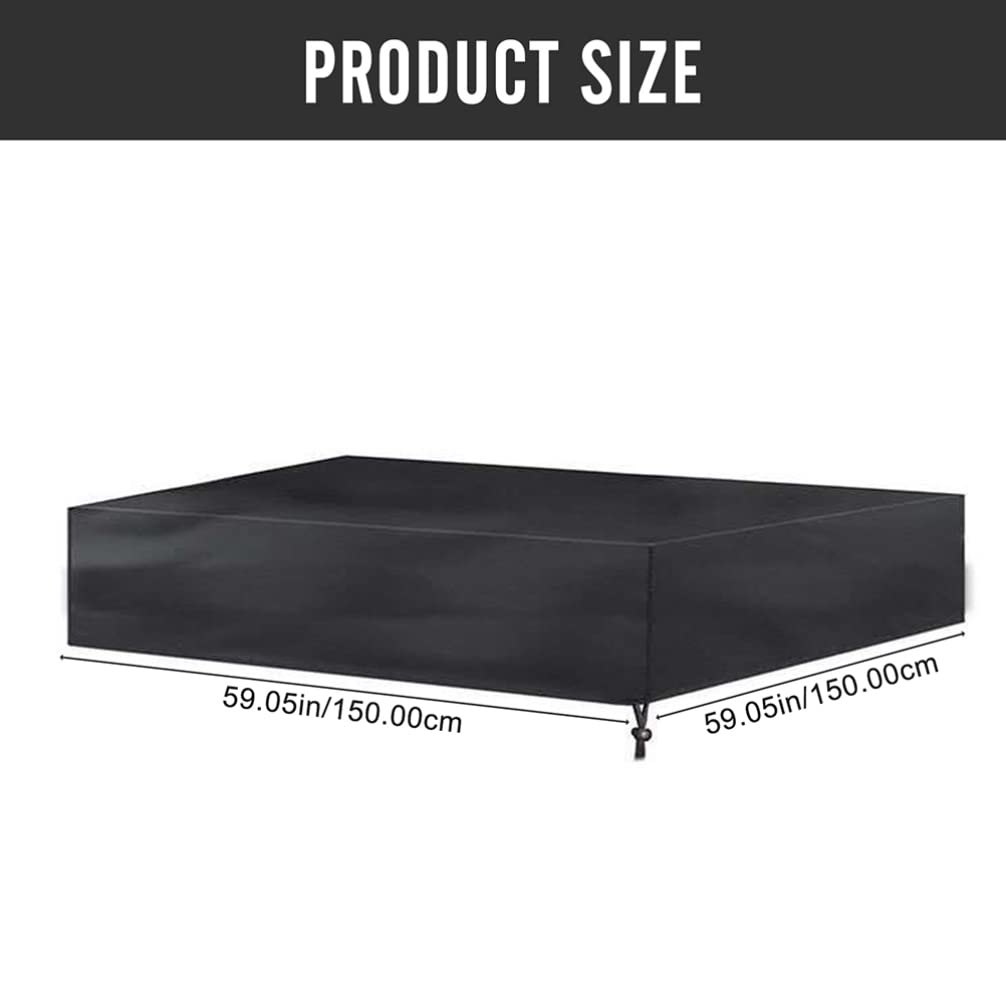 Happyyami Waterproof Sandbox Canopy Cover - Durable Polyester Taffeta Sandpit Cover for Kids Outdoor Play, Beach Toys & Pool Protection - Perfect for Backyard, Beach, and Playground Use